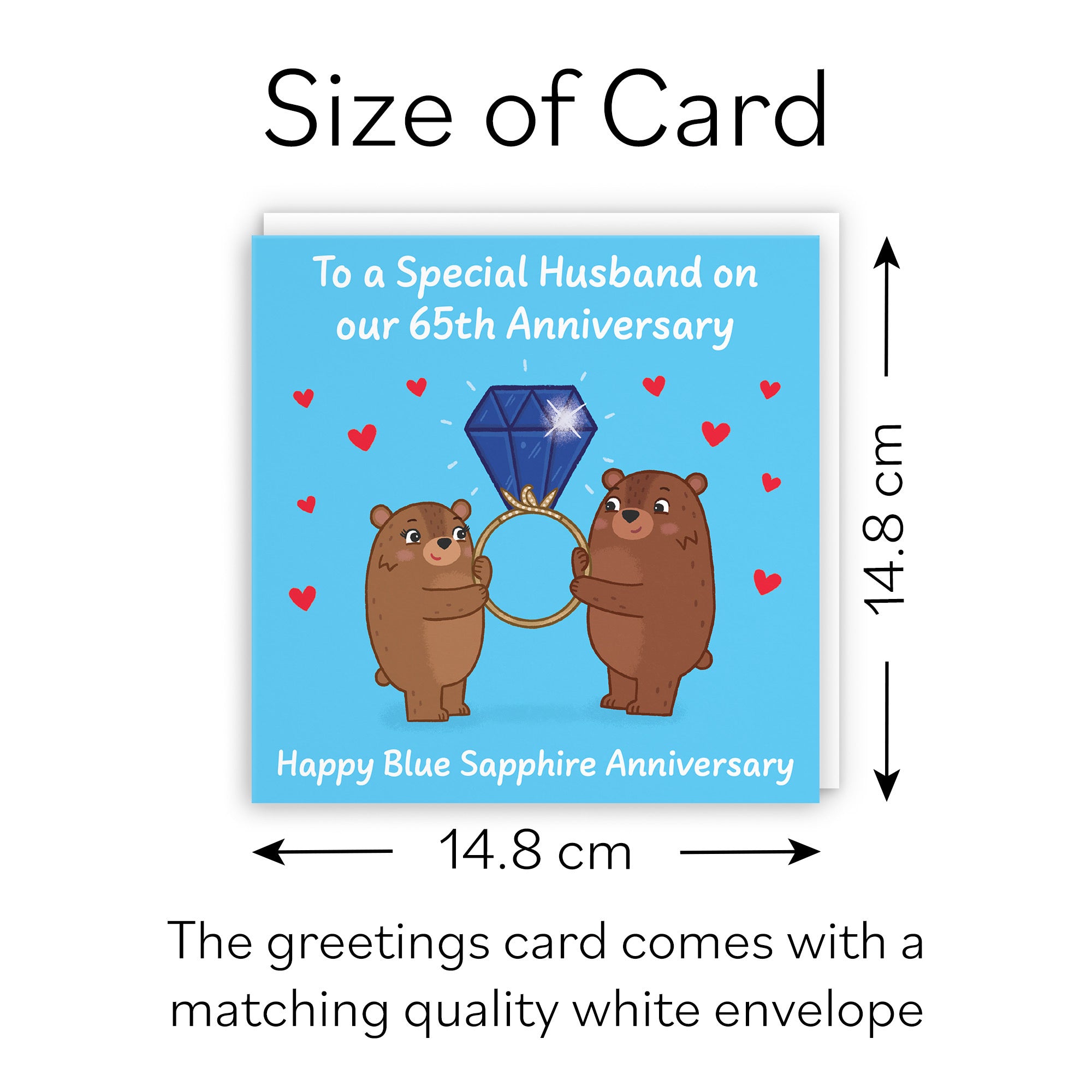 65th Husband Anniversary Card Love Story - Default Title (B0DHWCG2S2)