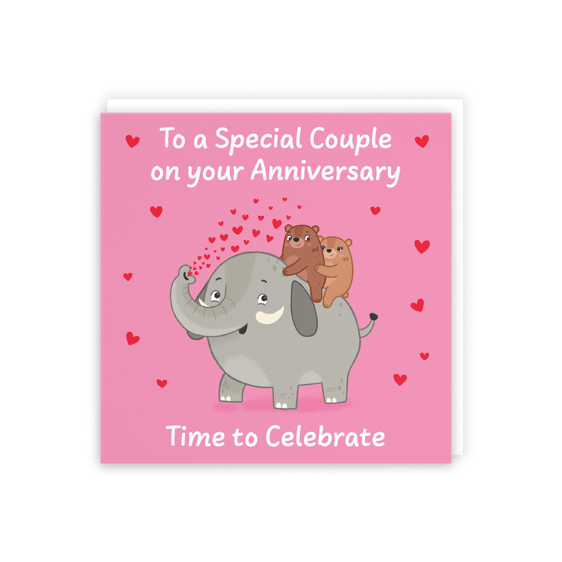 Couple Anniversary Card Elephant Love Story - Default Title (B0DHWCLQ7N)