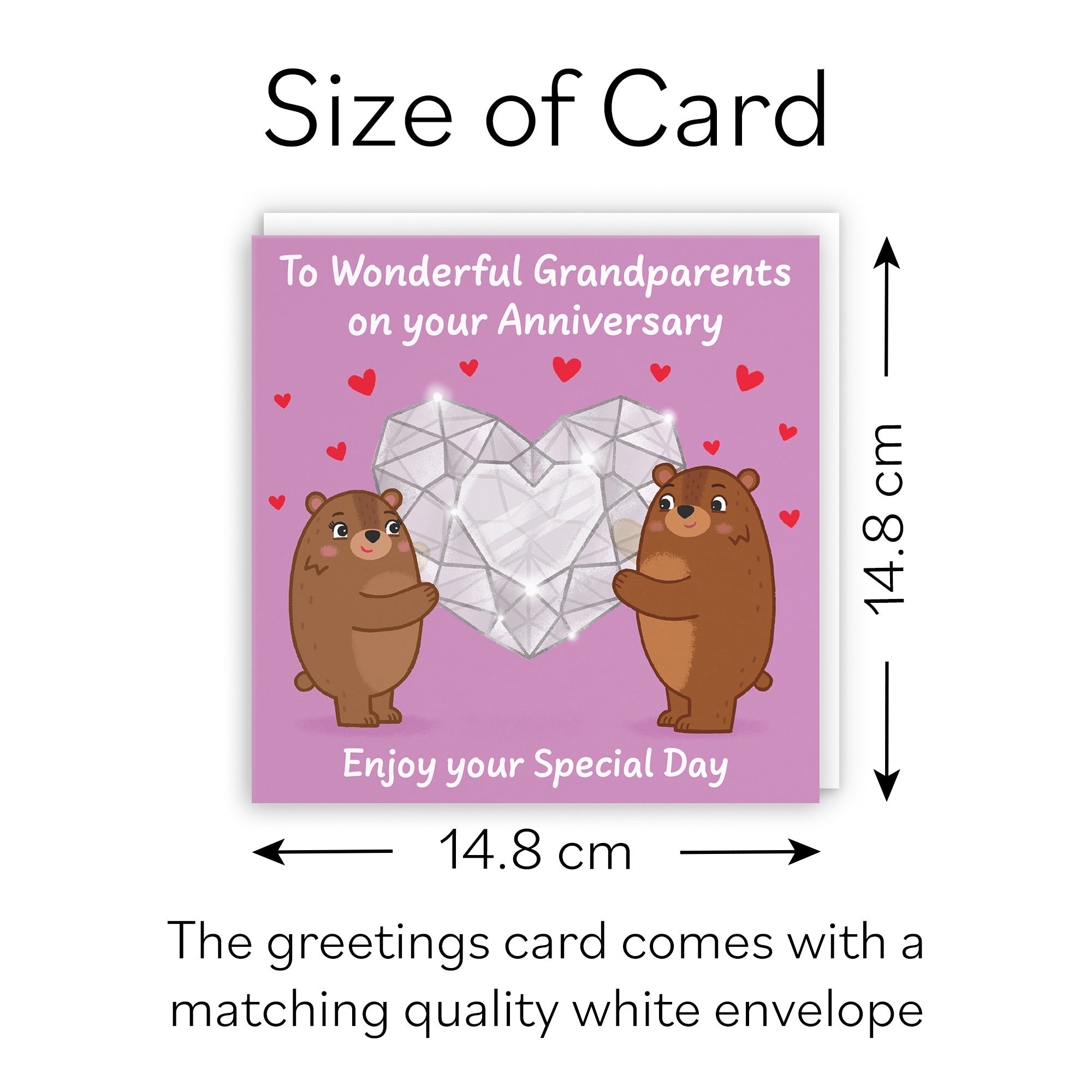 Grandparents Anniversary Card Sparkling Love Story - Default Title (B0DHWCLY1C)