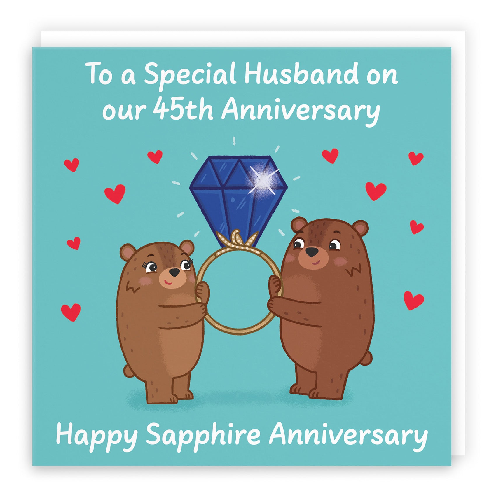 45th Husband Anniversary Card Love Story - Default Title (B0DHWCNST7)