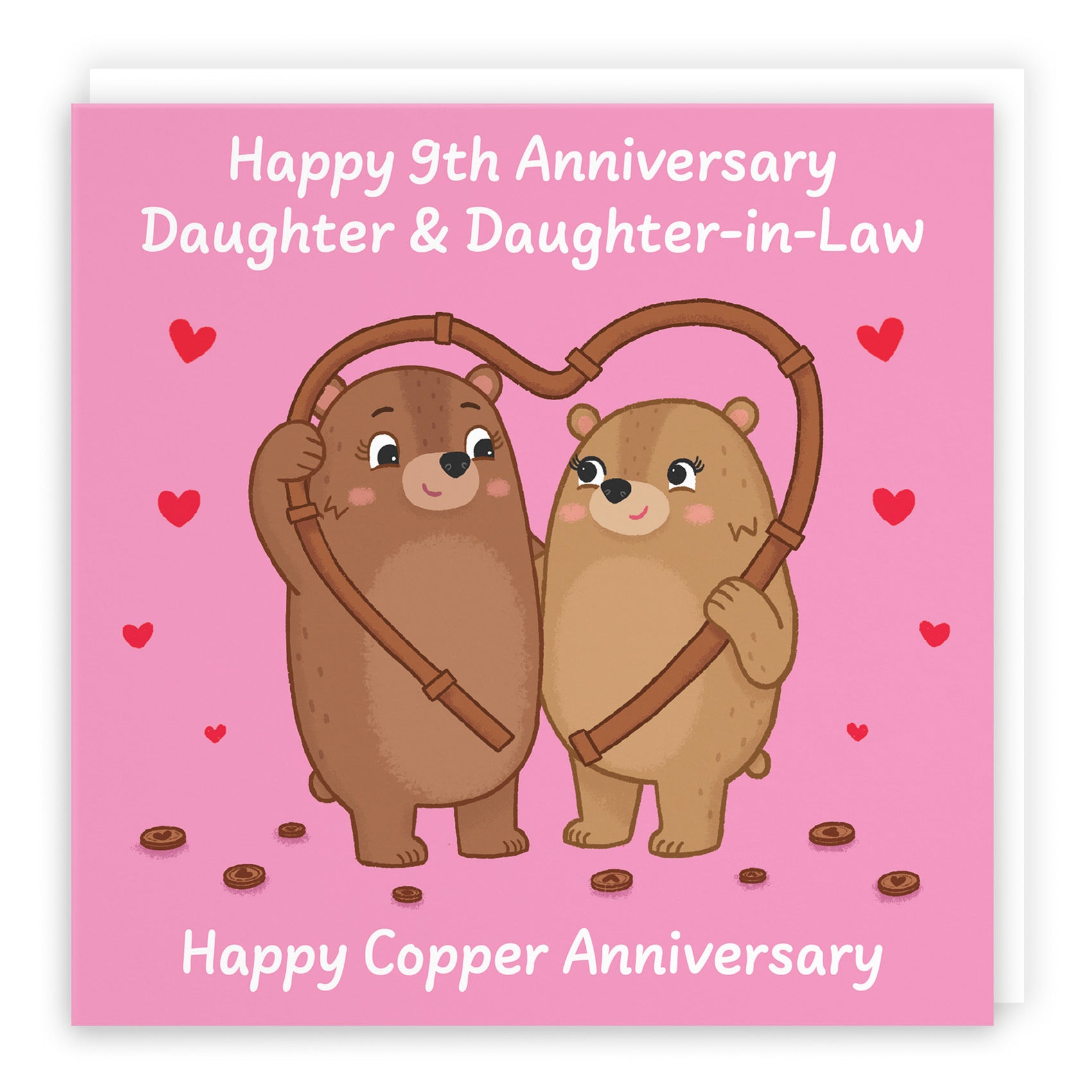 9th Daughter And Daughter In Law Anniversary Card Love Story - Default Title (B0DHWCS9LW)