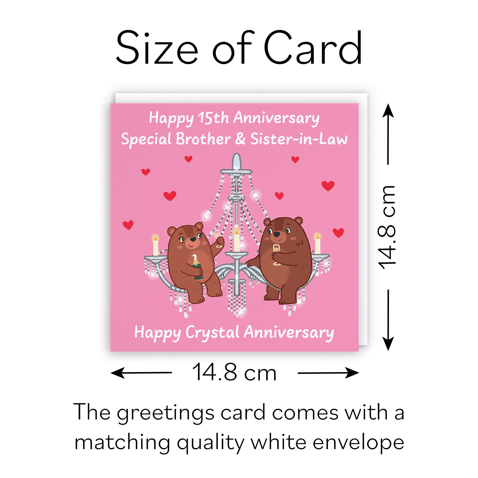 15th Brother And Sister In Law Anniversary Card Love Story - Default Title (B0DHWCVTVW)