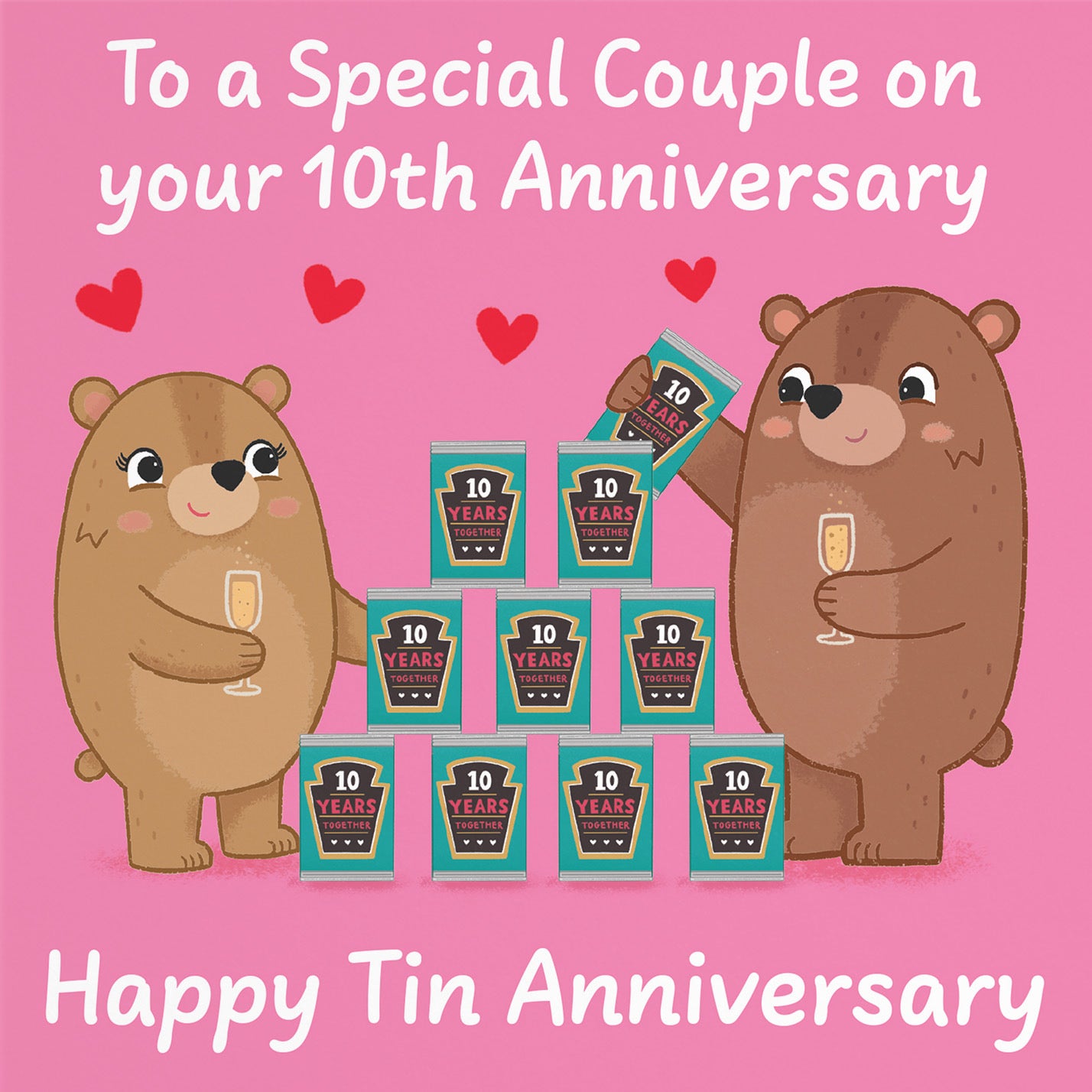 10th Couple Anniversary Card Love Story - Default Title (B0DHWCWSC5)