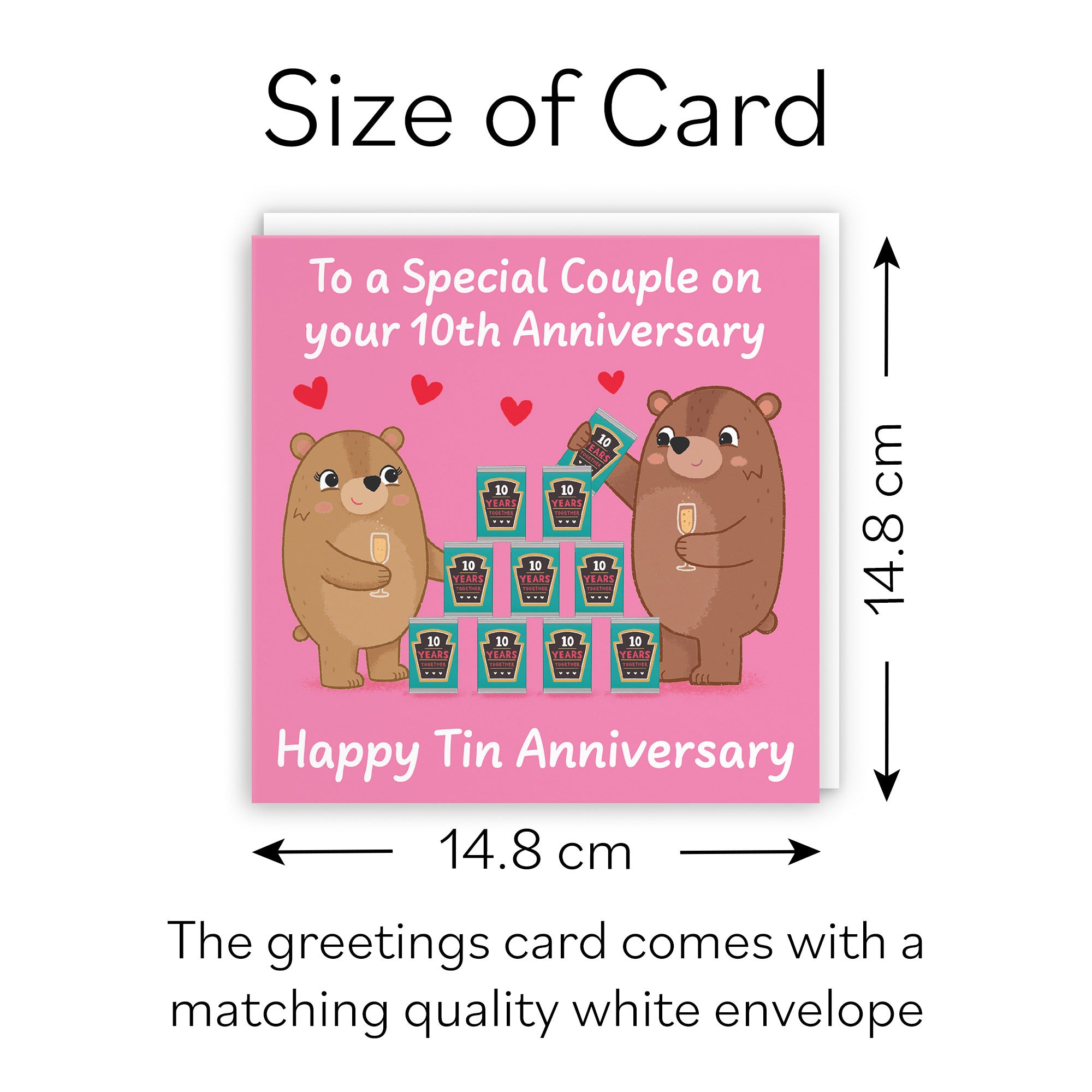 10th Couple Anniversary Card Love Story - Default Title (B0DHWCWSC5)