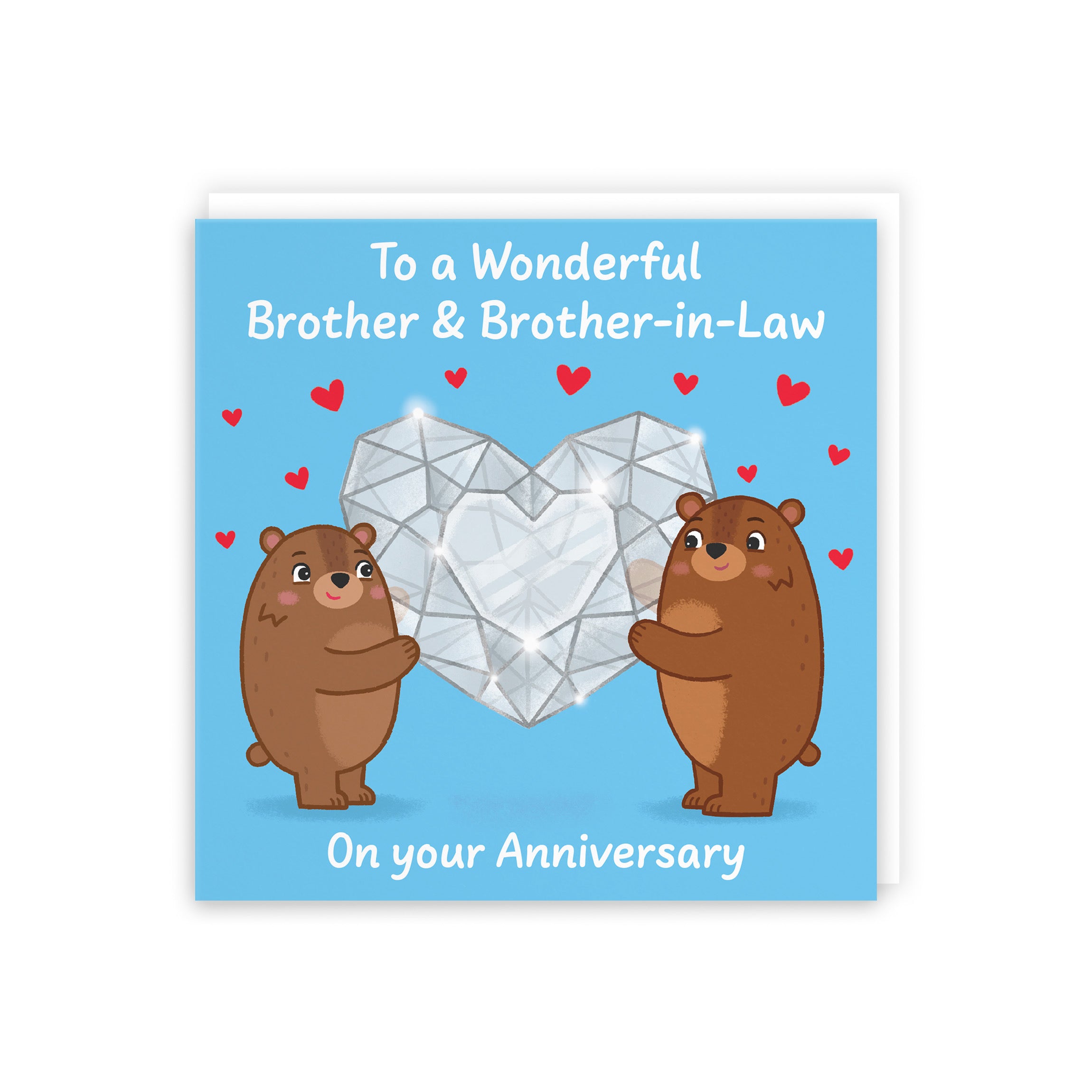 Brother And Brother In Law Anniversary Card Sparkling Love Story - Default Title (B0DHWCWSCB)