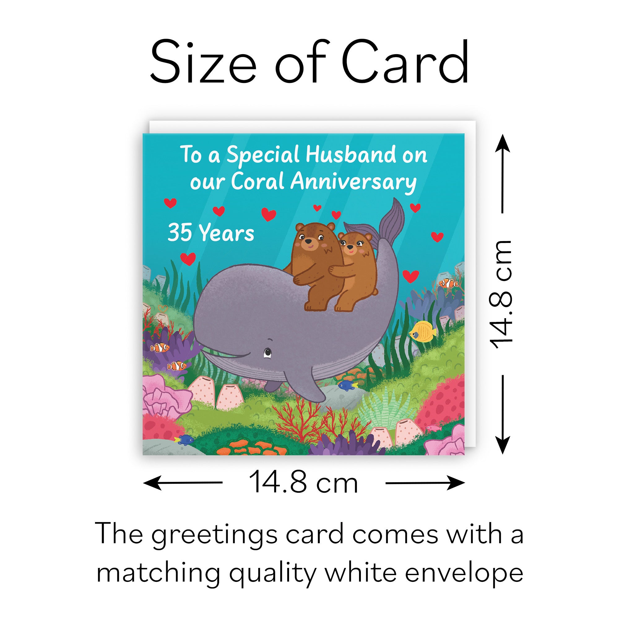 35th Husband Anniversary Card Love Story - Default Title (B0DHWCZPVP)