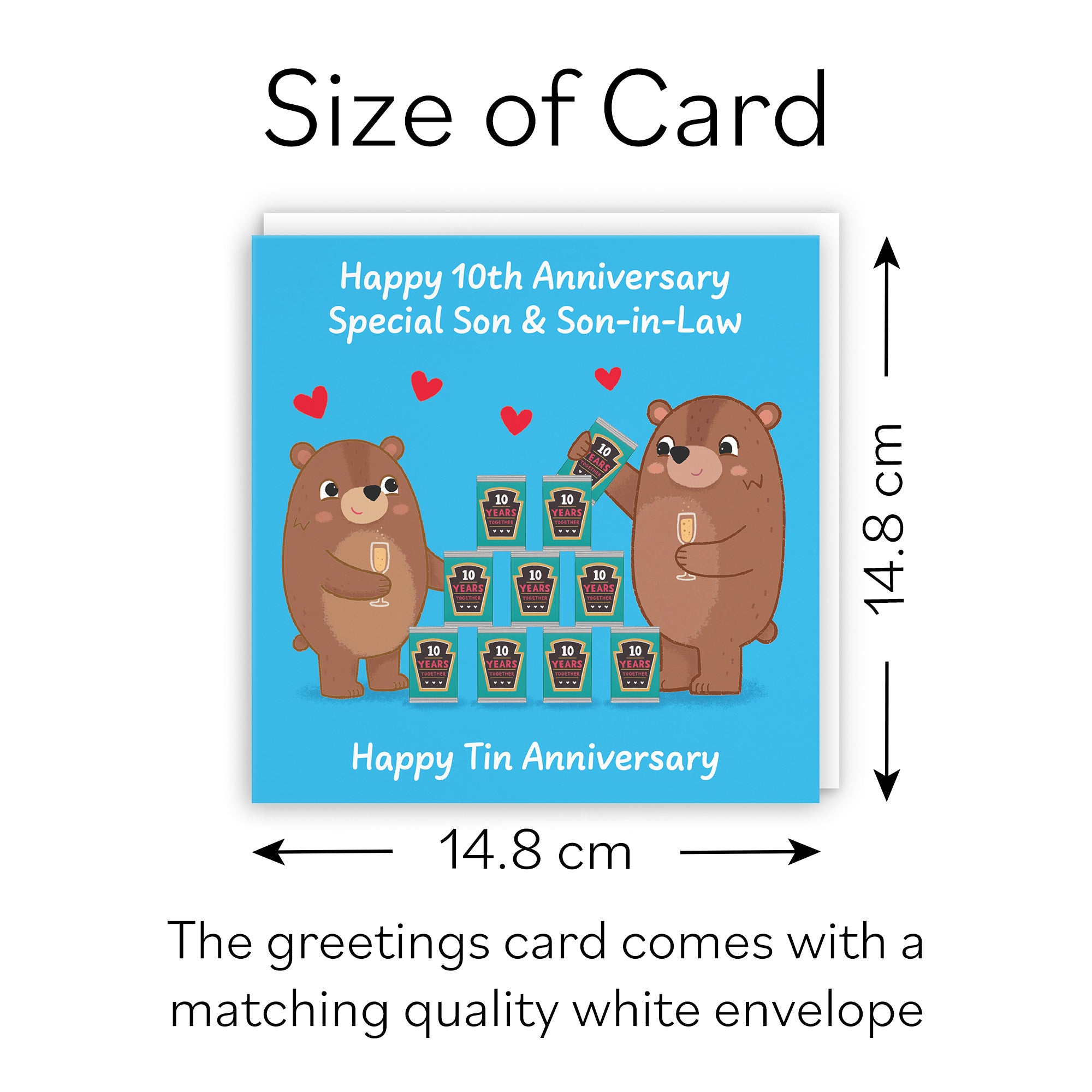 10th Son And Son In Law Anniversary Card Love Story - Default Title (B0DHWD1PXF)