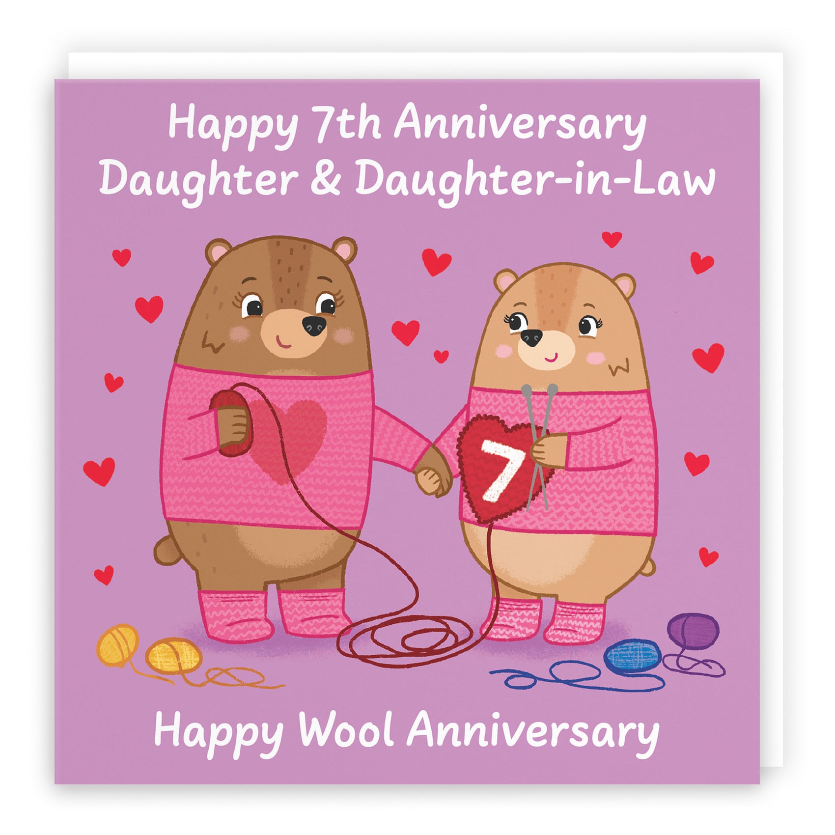 7th Daughter And Daughter In Law Anniversary Card Love Story - Default Title (B0DHWDC7H9)