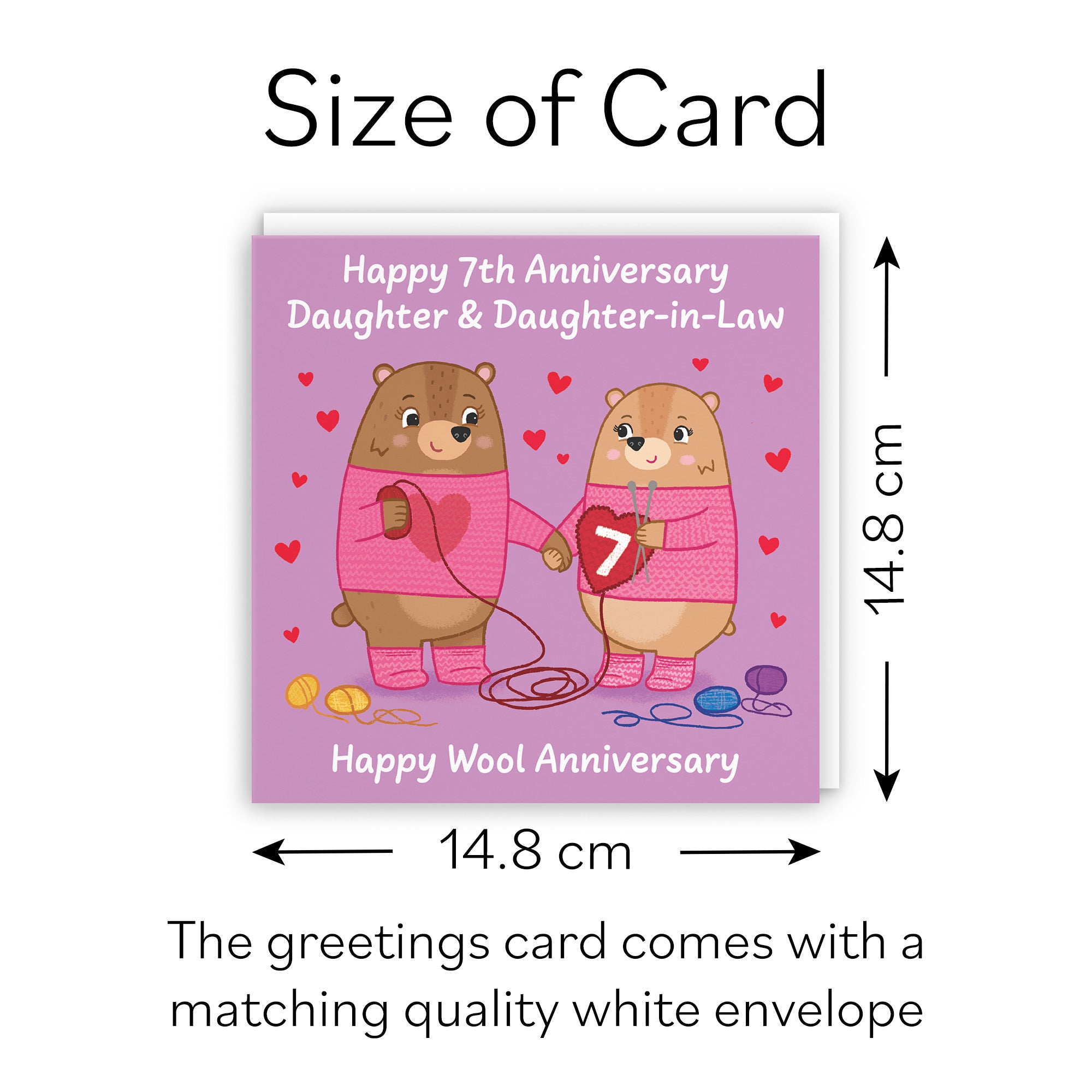 7th Daughter And Daughter In Law Anniversary Card Love Story - Default Title (B0DHWDC7H9)