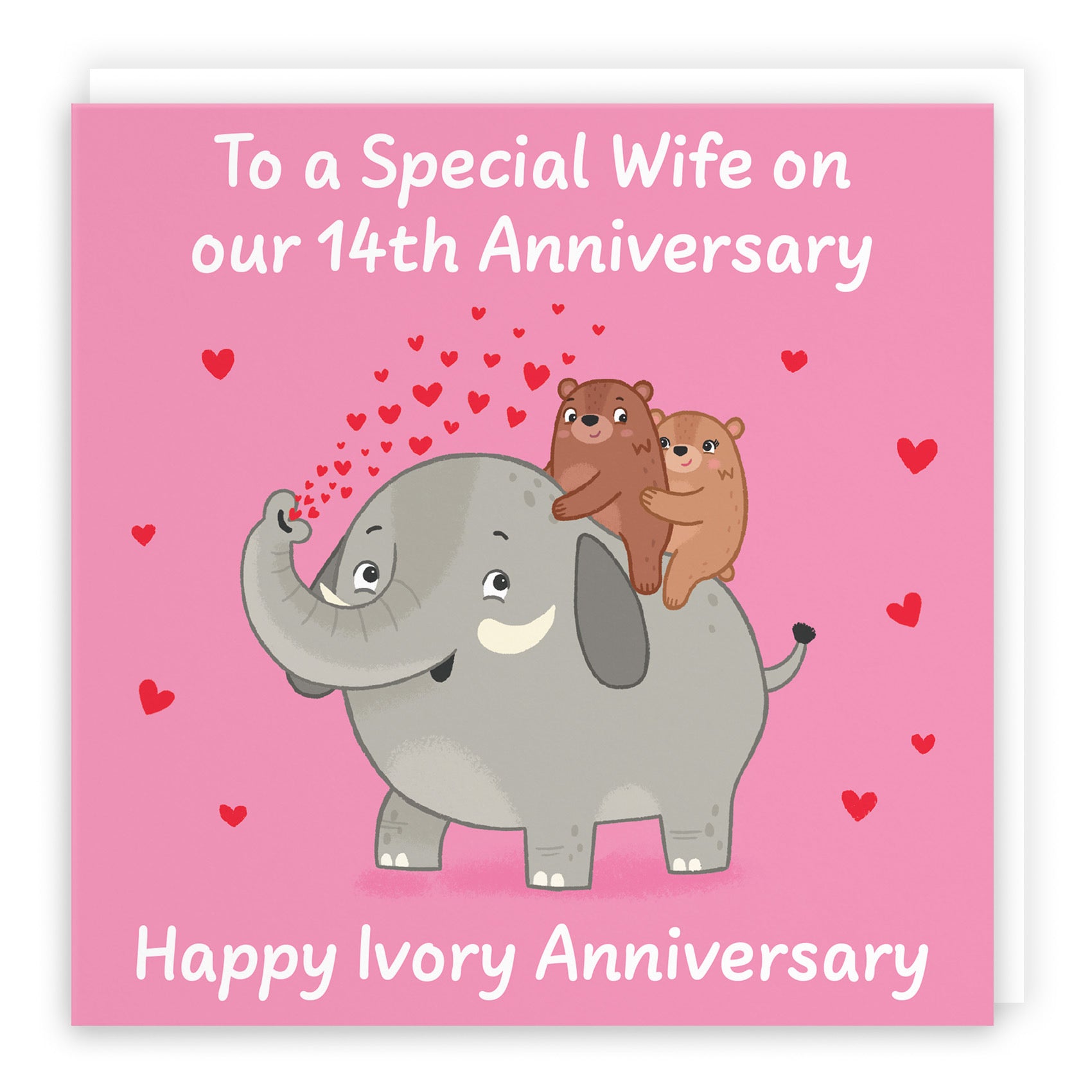 14th Wife Anniversary Card Love Story - Default Title (B0DHWDFQDD)