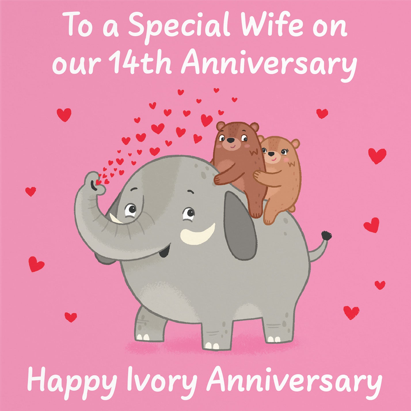 14th Wife Anniversary Card Love Story - Default Title (B0DHWDFQDD)