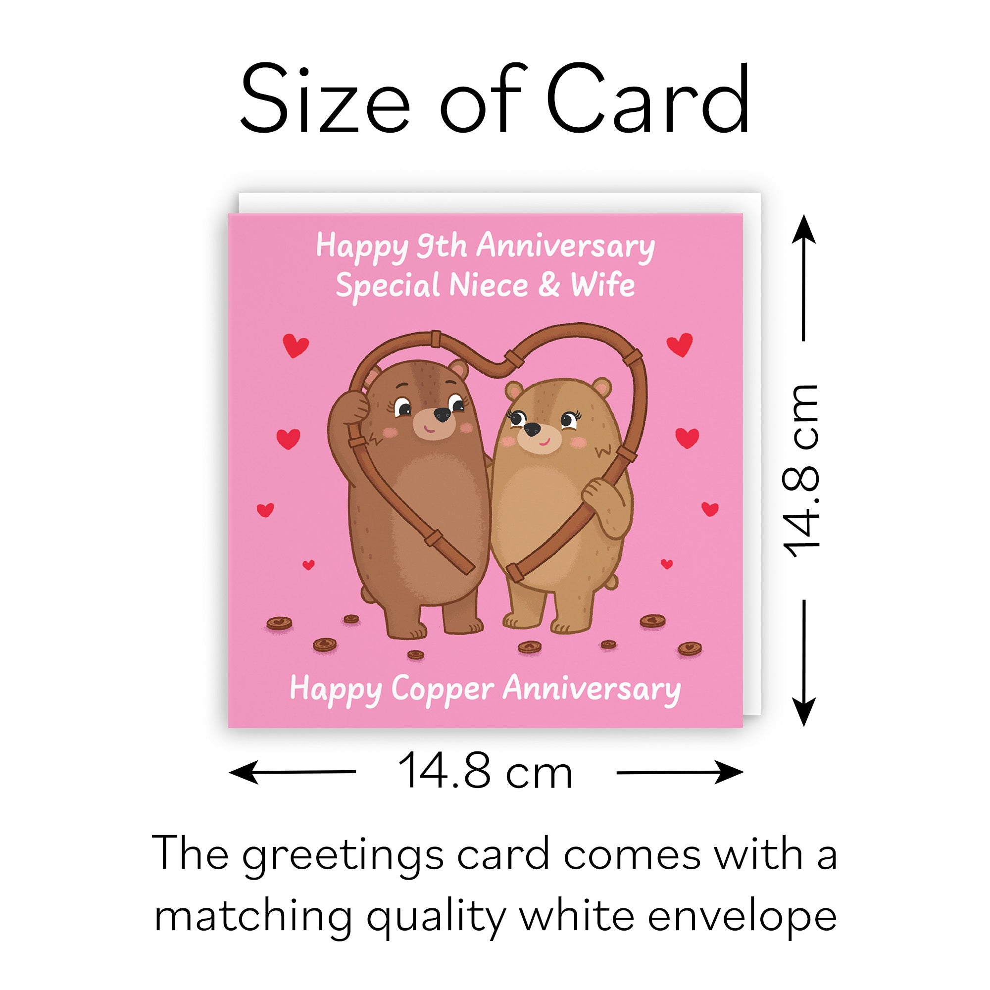 9th Niece And Wife Anniversary Card Love Story - Default Title (B0DHWDG9LT)