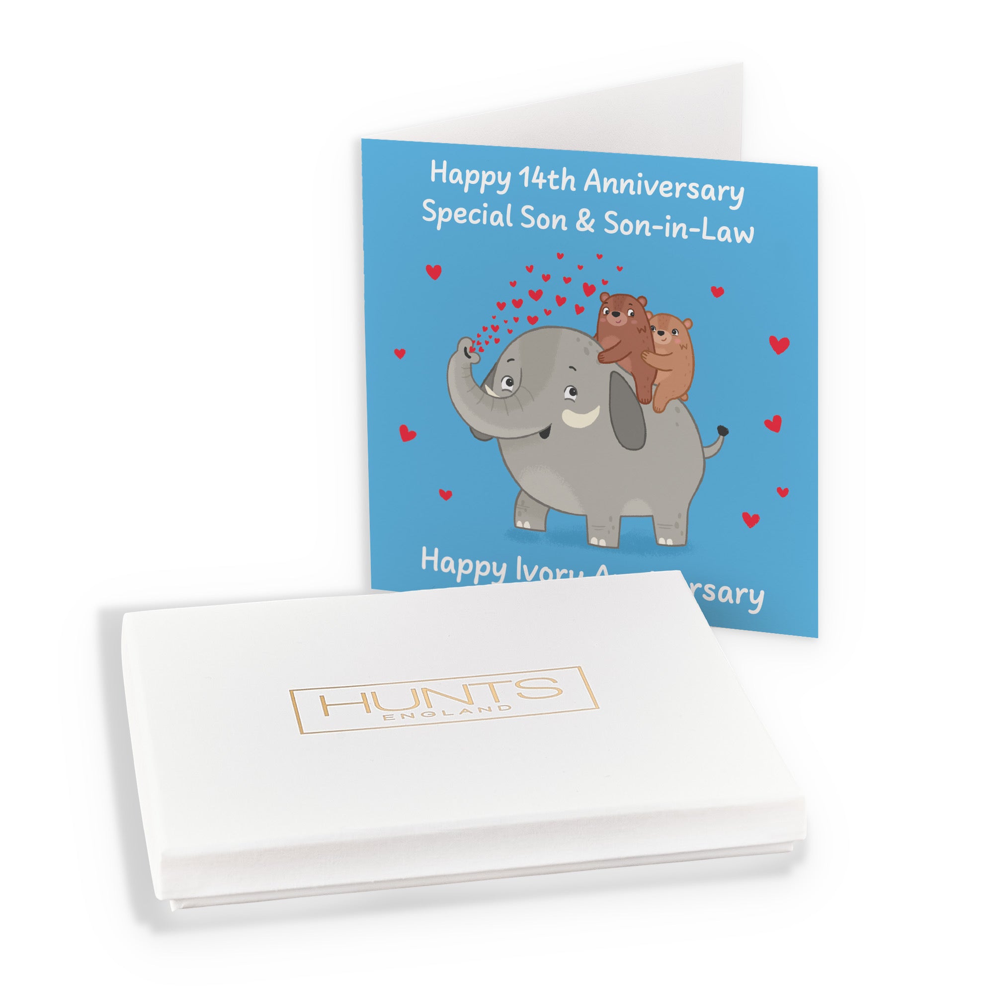 Boxed 14th Son And Son In Law Anniversary Card Love Story - Default Title (B0DHZR5326)