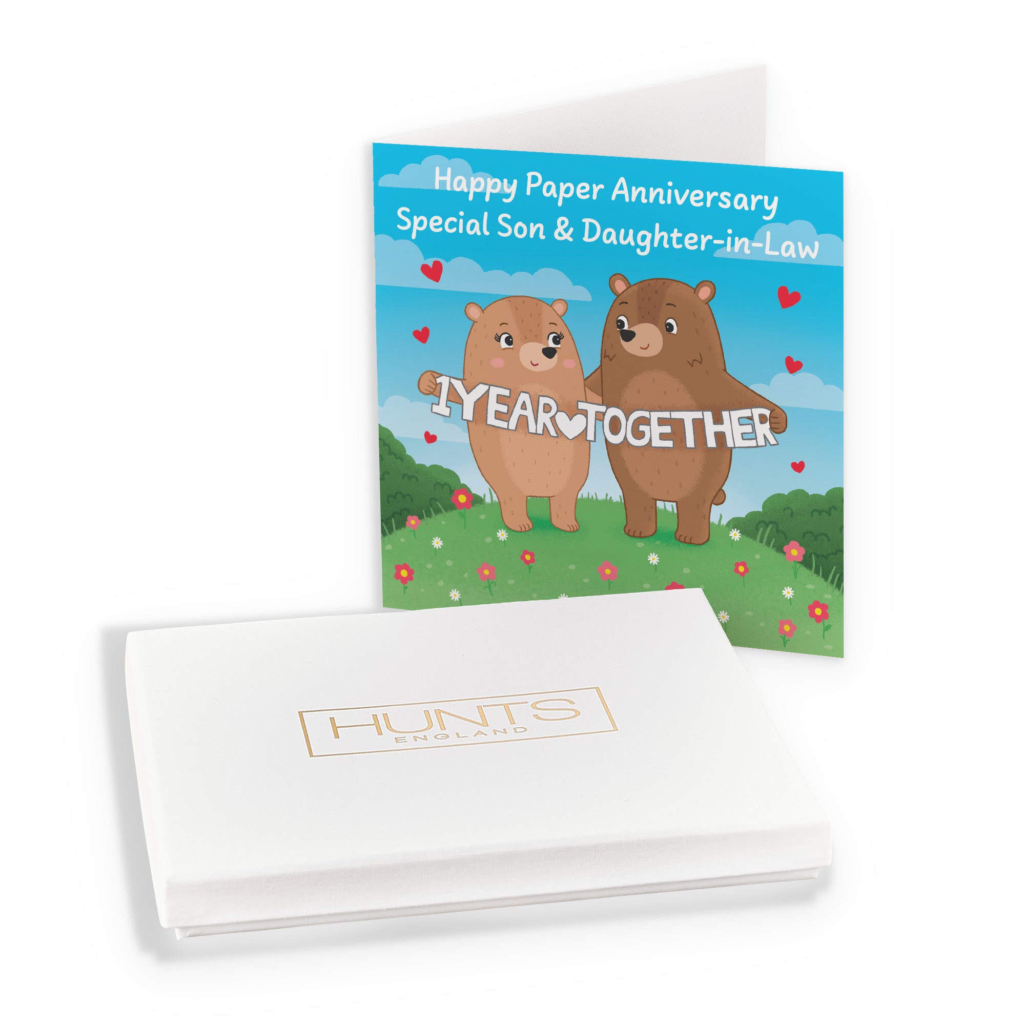 Boxed 1st Son And Daughter In Law Anniversary Card Love Story - Default Title (B0DHZR5327)