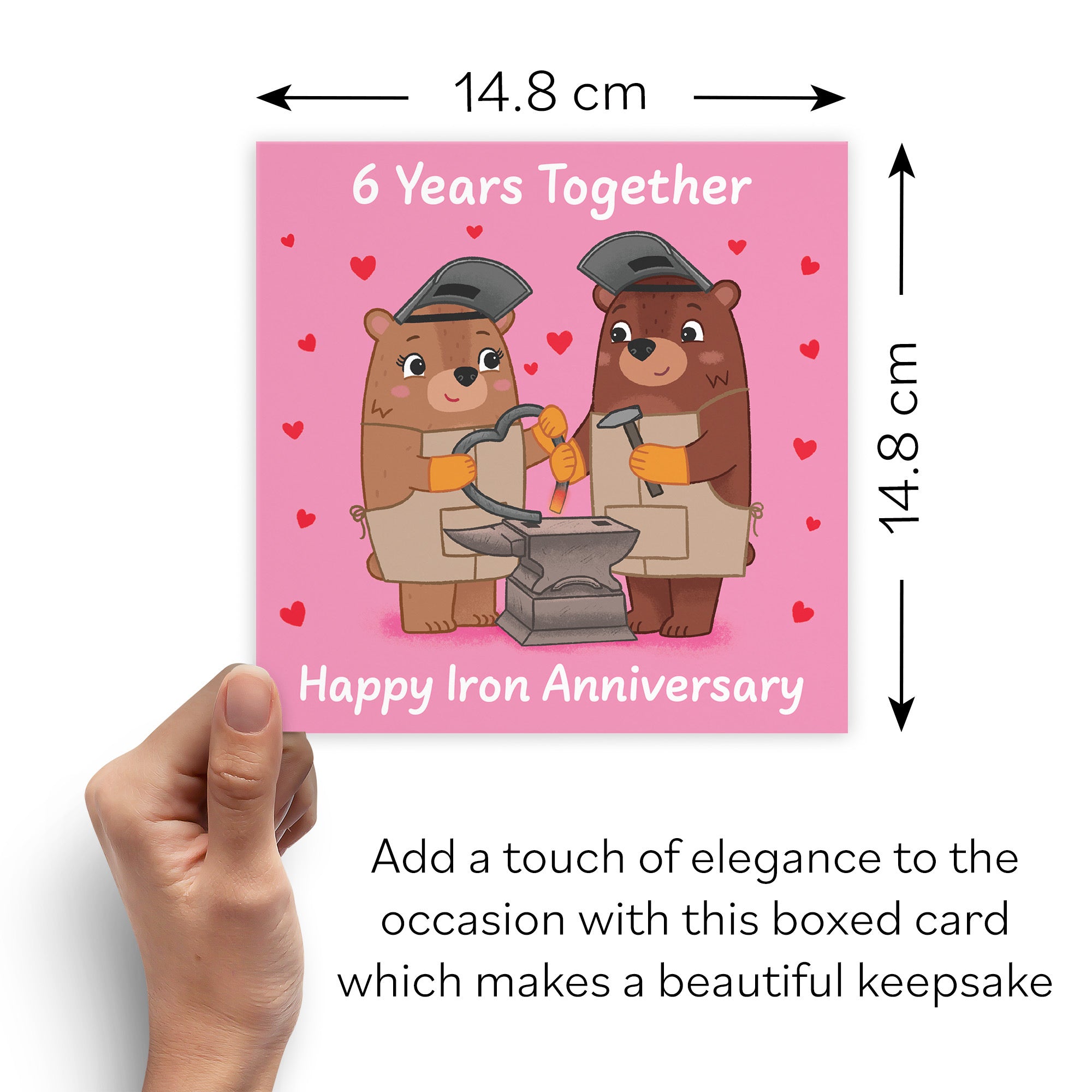 Boxed 6th Anniversary Card Love Story - Default Title (B0DHZRXGSZ)