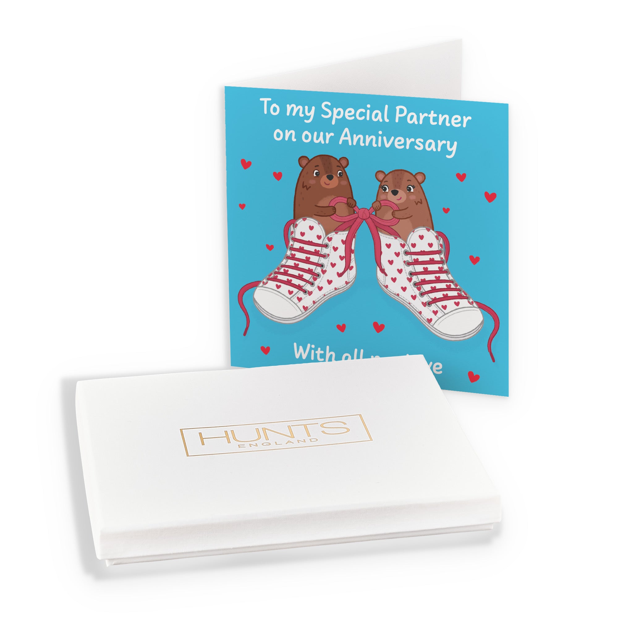 Boxed Partner Anniversary Card Laces Love Story - Default Title (B0DHZSCBV9)