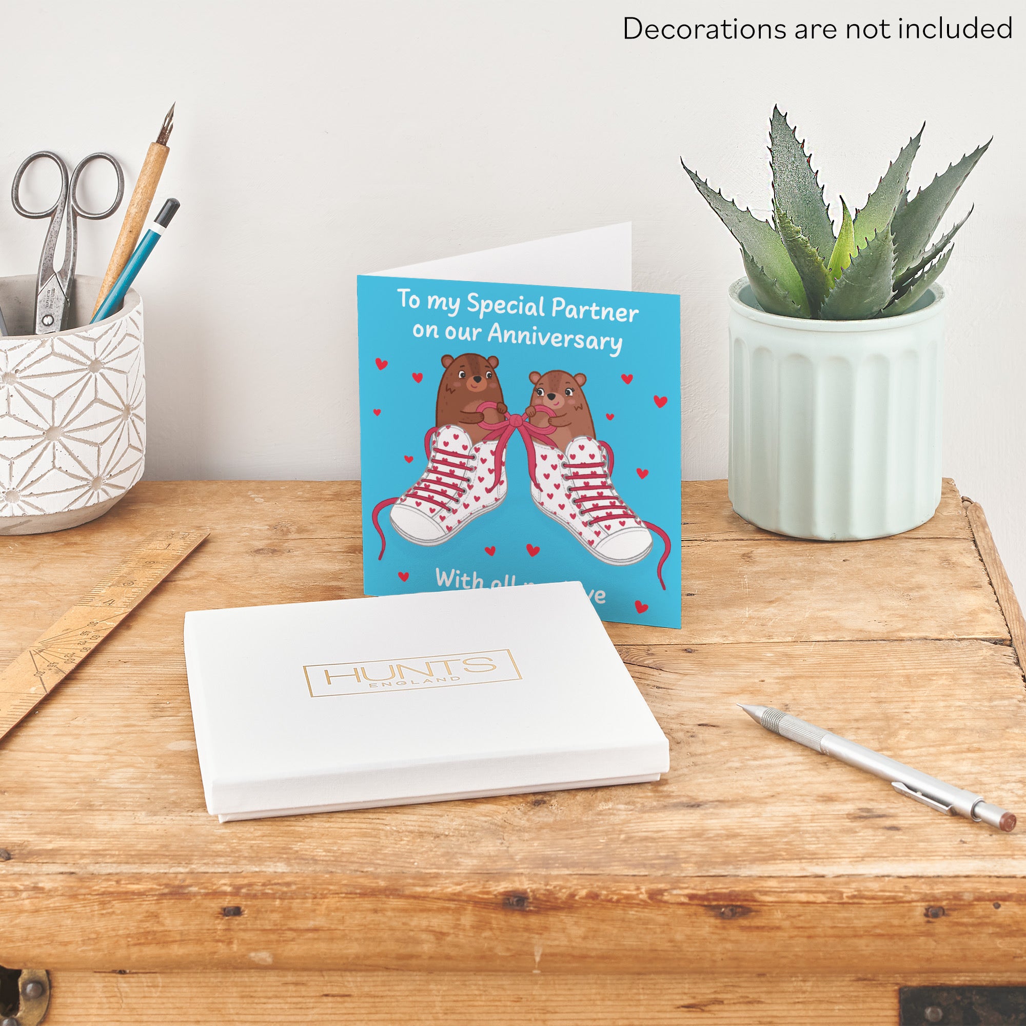 Boxed Partner Anniversary Card Laces Love Story - Default Title (B0DHZSCBV9)