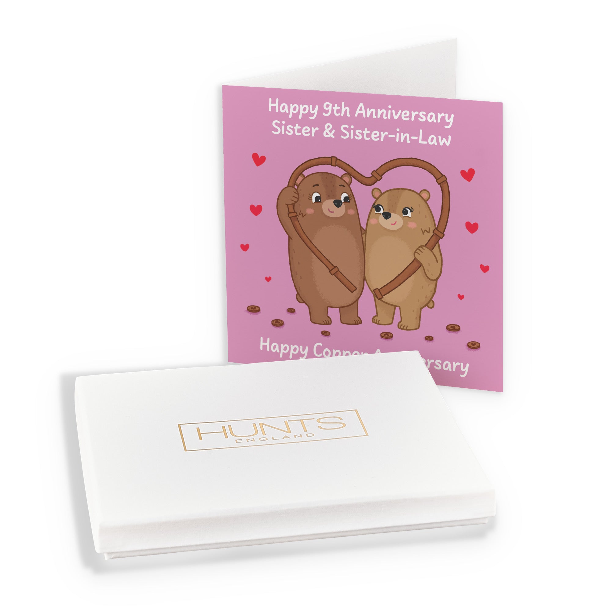 Boxed 9th Sister And Sister In Law Anniversary Card Love Story - Default Title (B0DHZSLYQ4)