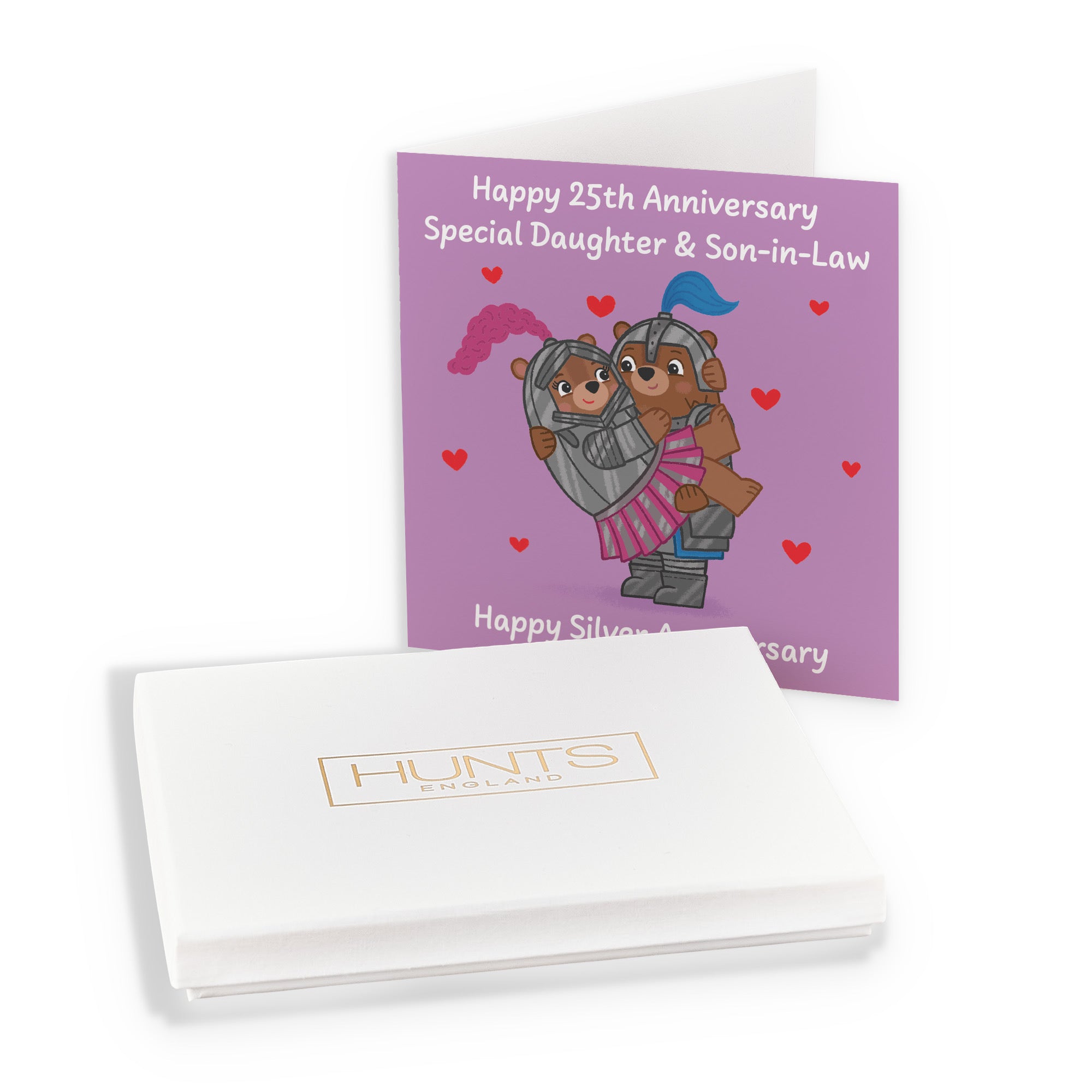 Boxed 25th Daughter And Son In Law Anniversary Card Love Story - Default Title (B0DHZSTPX7)