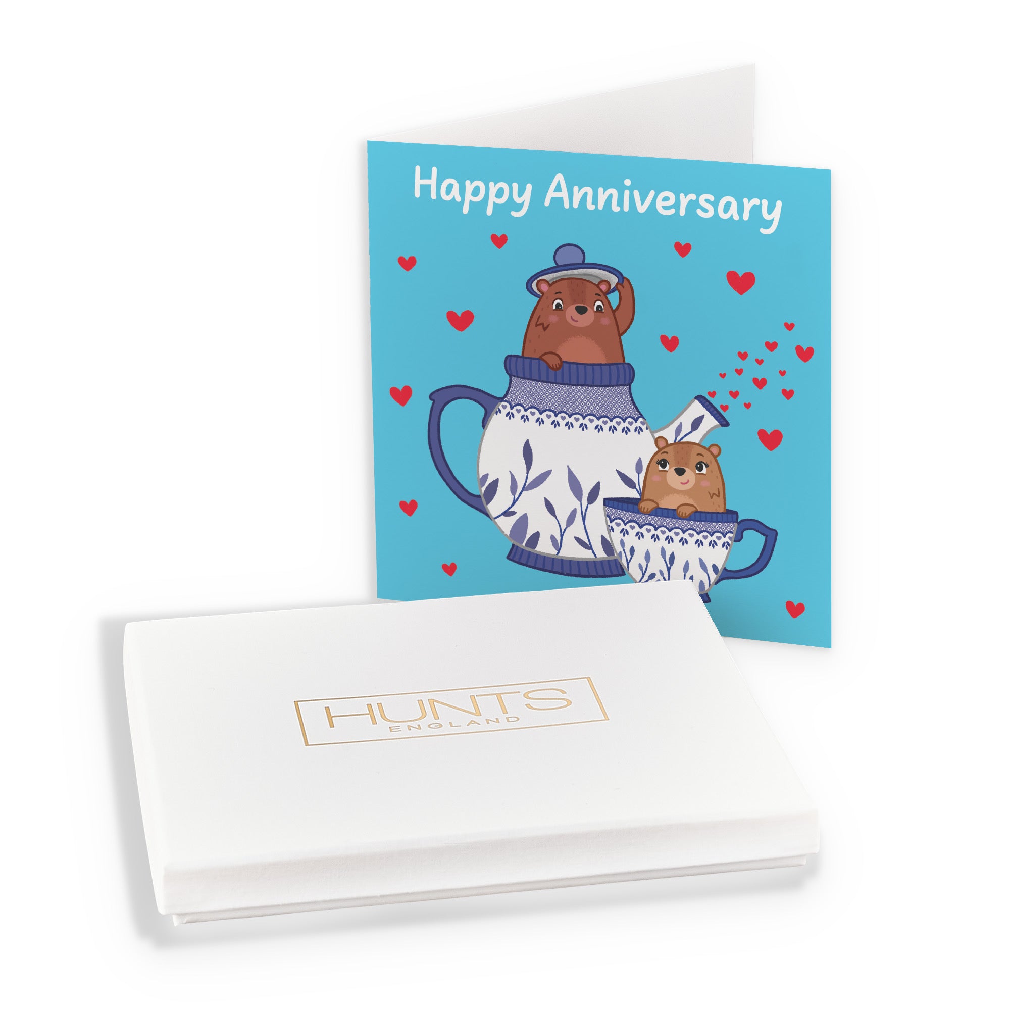 Boxed Teapot Anniversary Card Love Story - Default Title (B0DHZSYTPN)