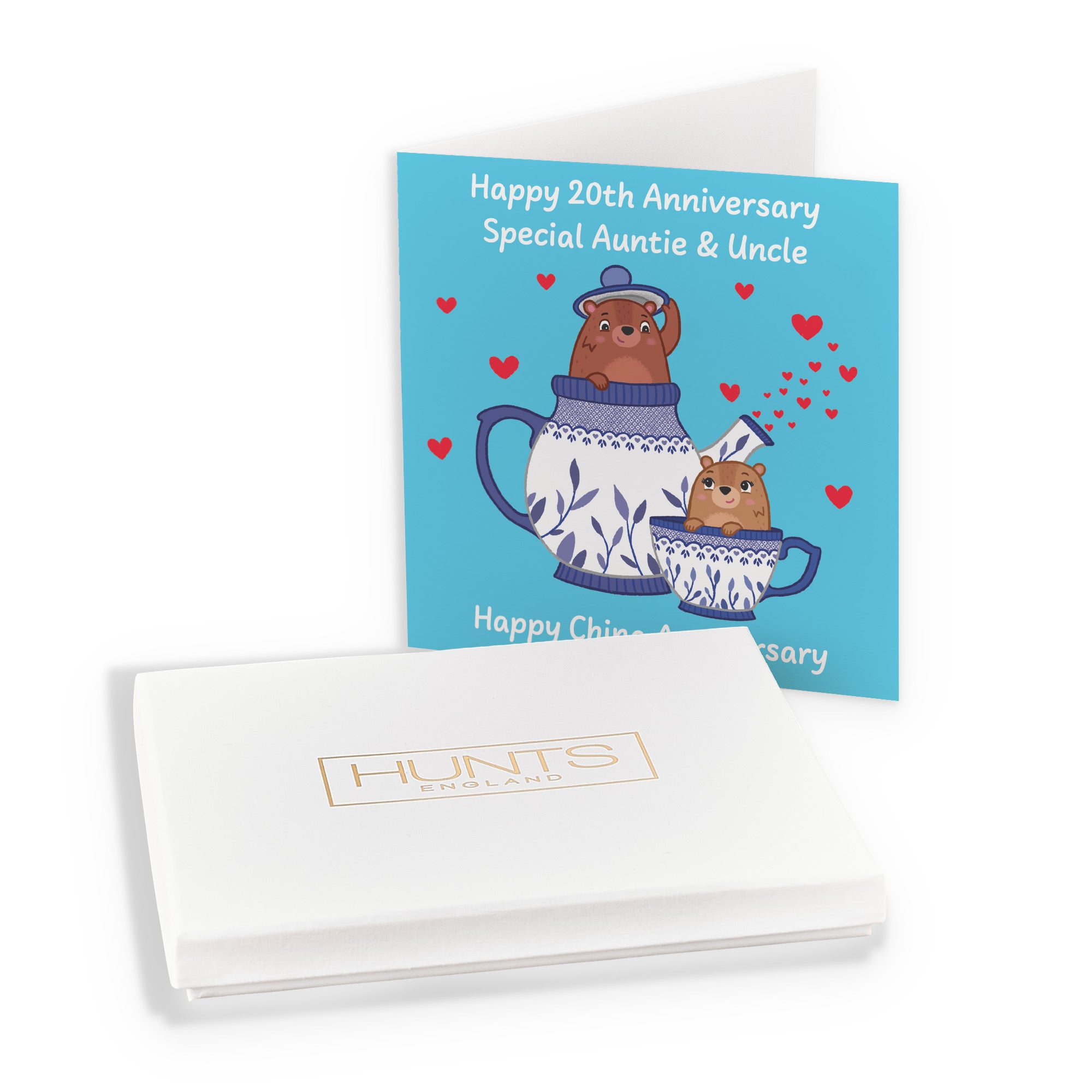 Boxed 20th Auntie And Uncle Anniversary Card Love Story - Default Title (B0DHZT2JZV)