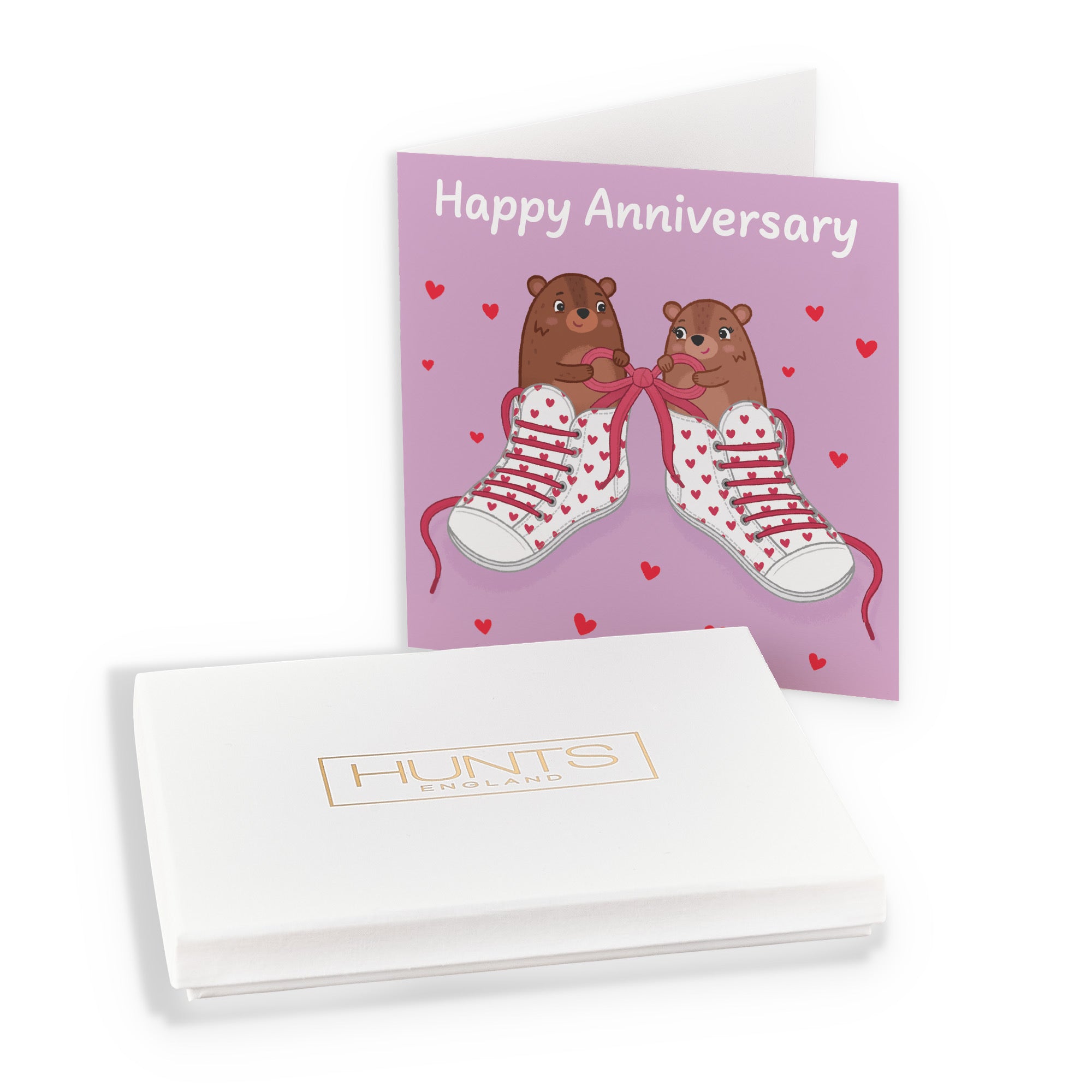 Boxed Love Laces Anniversary Card Love Story - Default Title (B0DHZT3XGP)