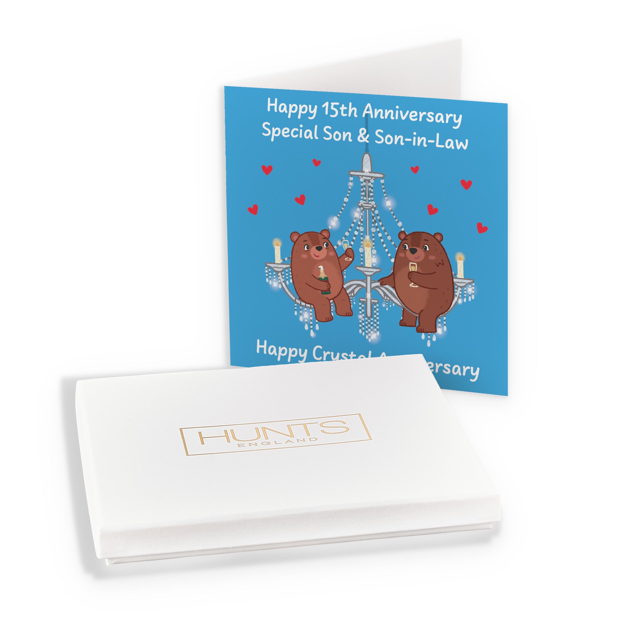 Boxed 15th Son And Son In Law Anniversary Card Love Story - Default Title (B0DHZTBZXW)