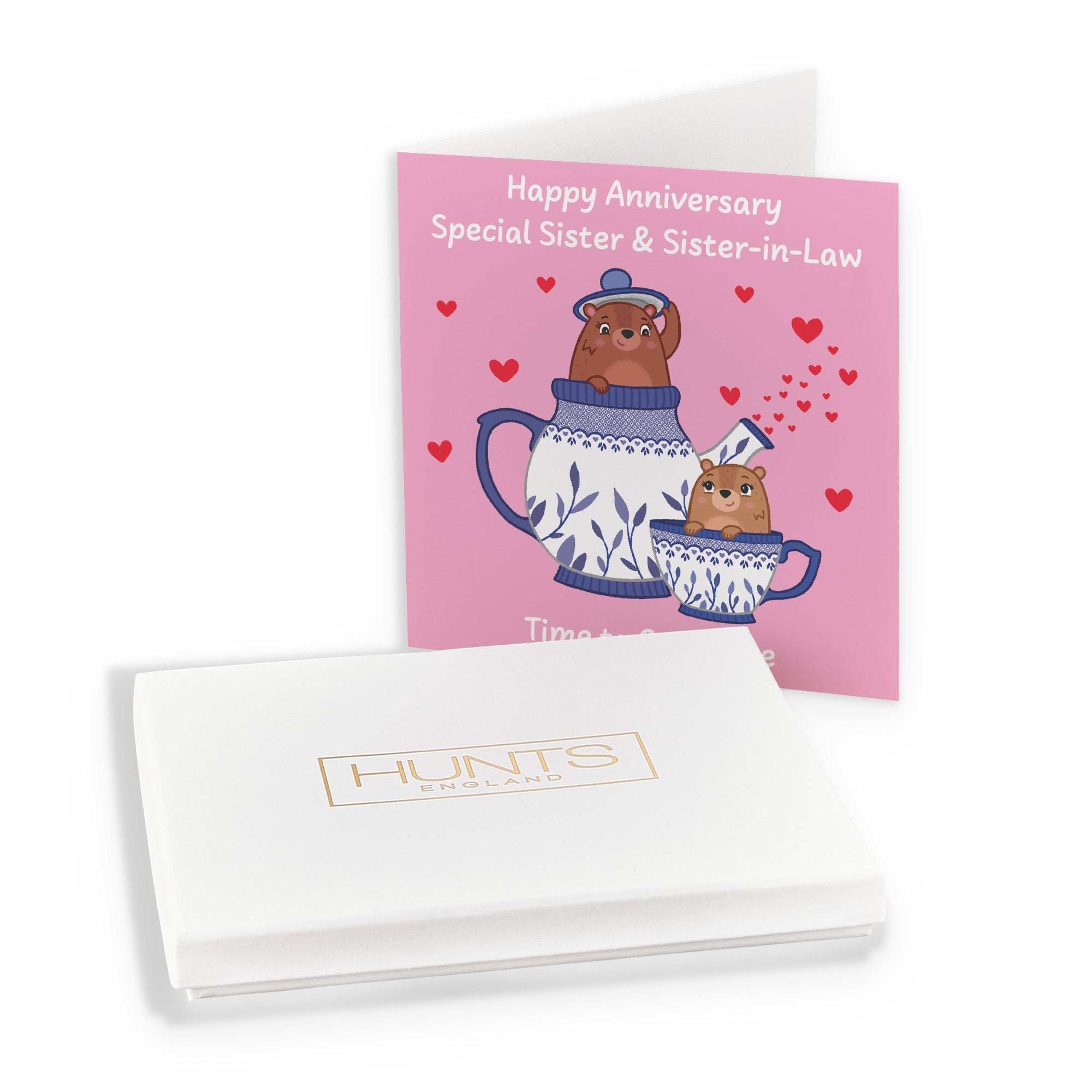 Boxed Sister And Sister In Law Anniversary Card Teapot Love Story - Default Title (B0DHZTDWWQ)