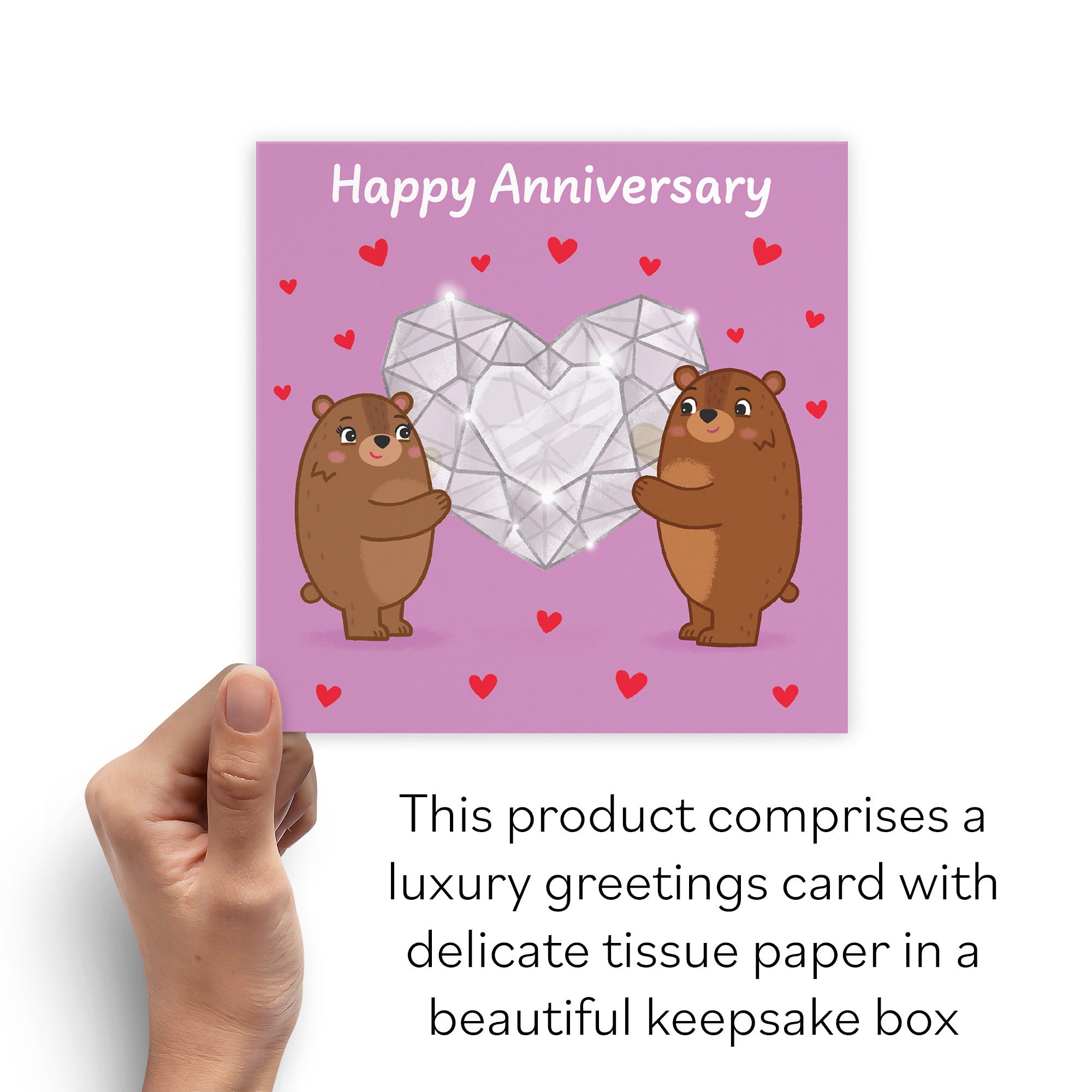 Boxed Sparkling Love Anniversary Card Love Story - Default Title (B0DHZTGKVC)