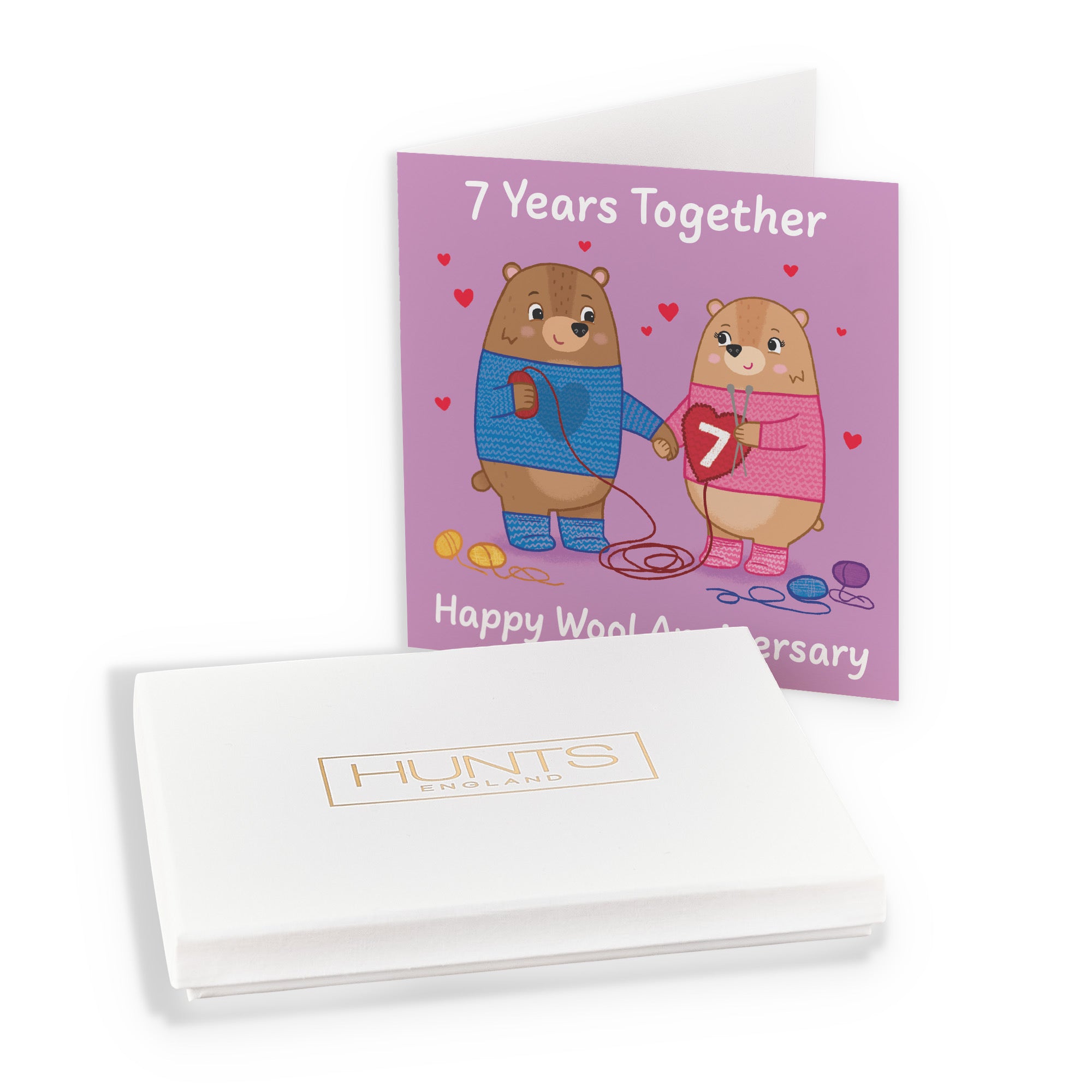 Boxed 7th Anniversary Card Love Story - Default Title (B0DHZTJMN8)