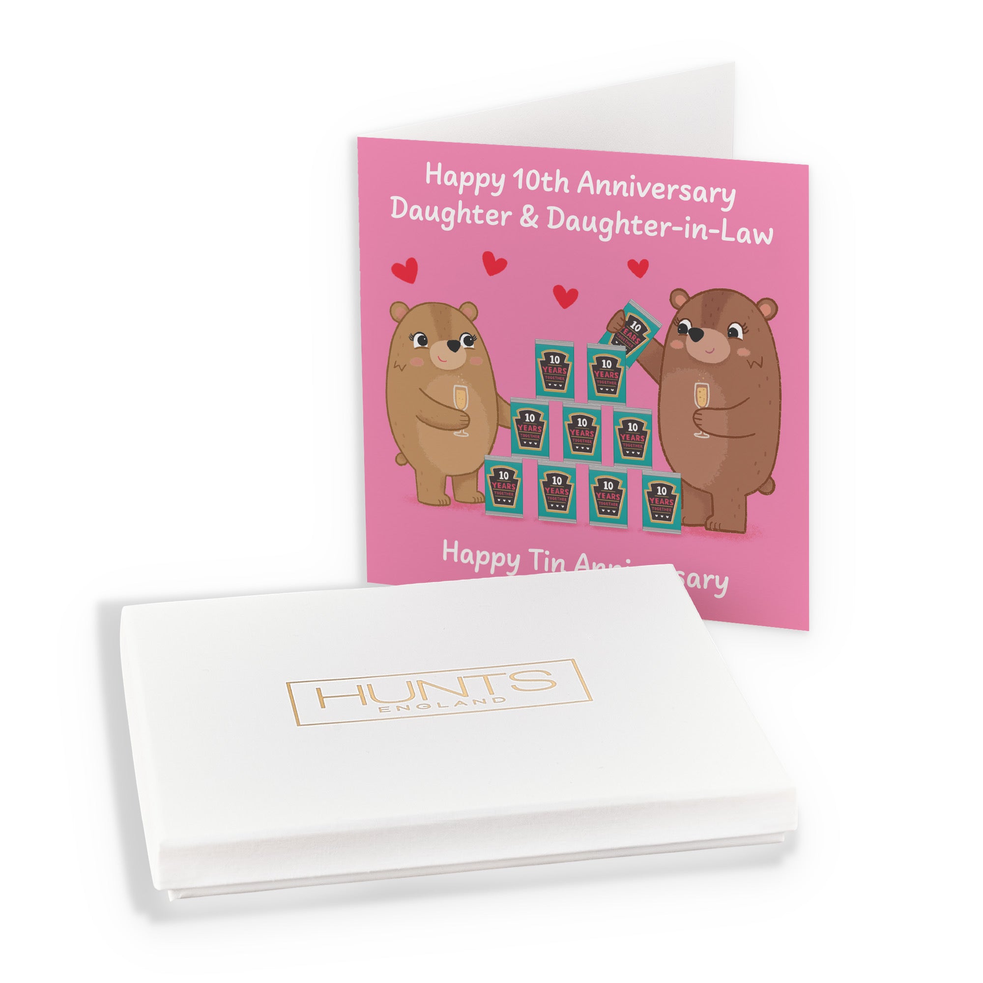 Boxed 10th Daughter And Daughter In Law Anniversary Card Love Story - Default Title (B0DHZTLG2X)