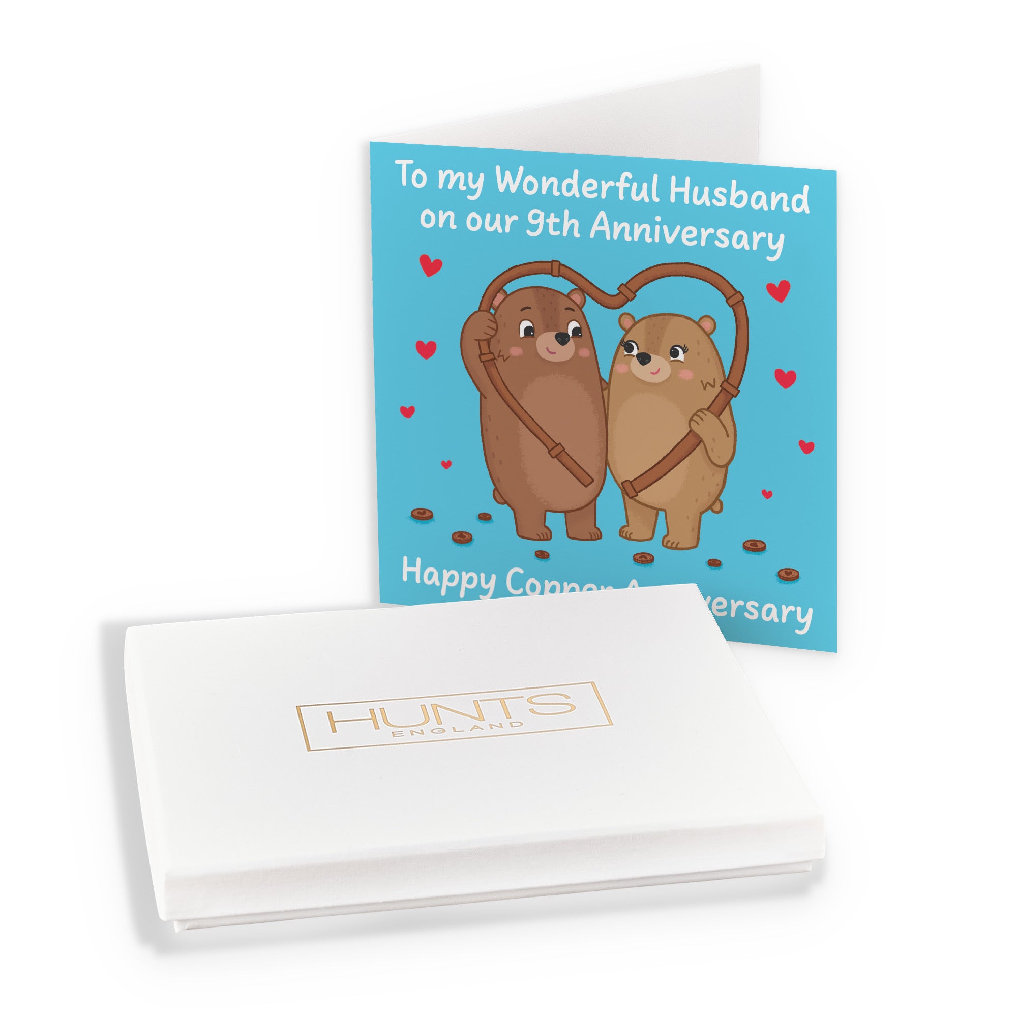 Boxed 9th Husband Anniversary Card Love Story - Default Title (B0DHZTNJVH)