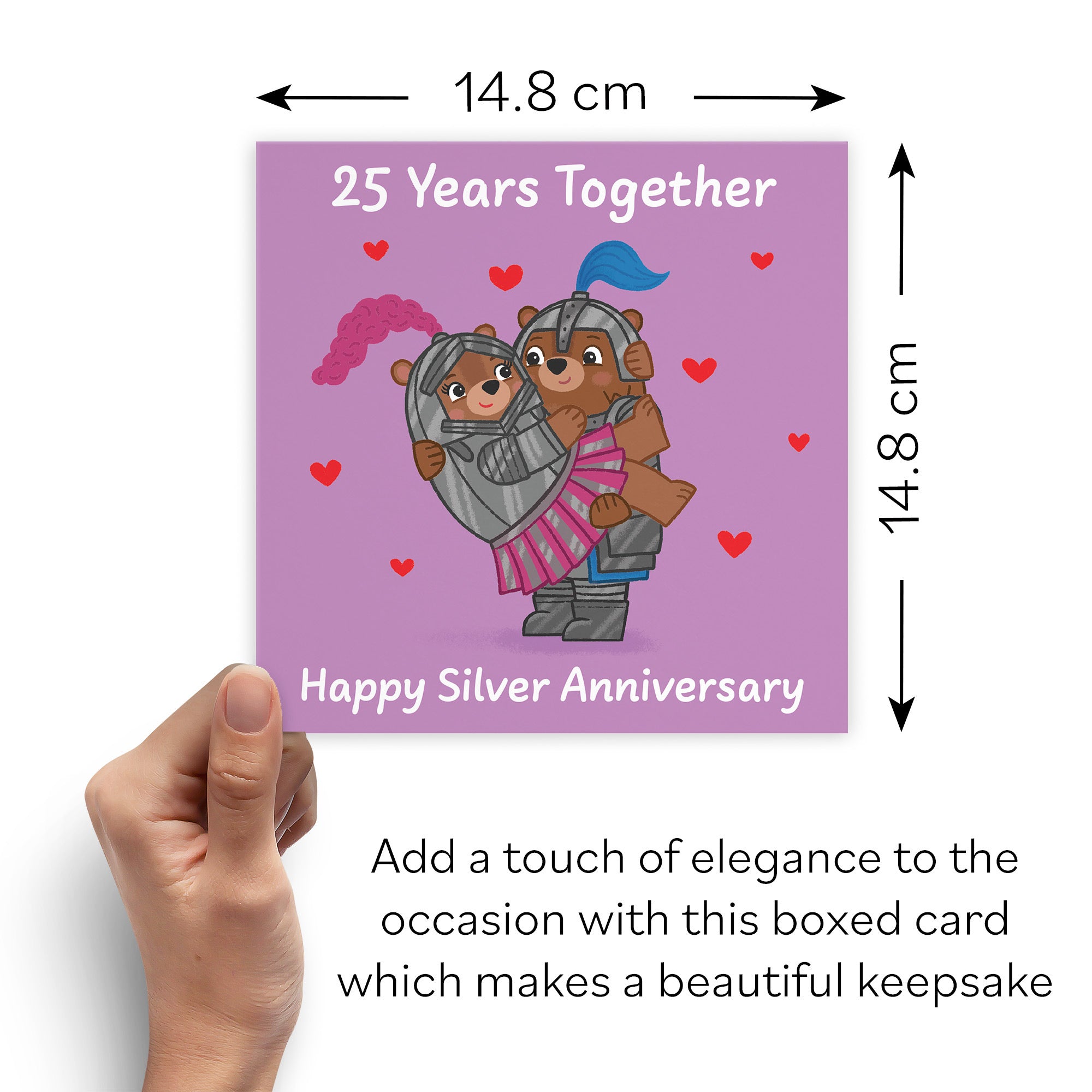 Boxed 25th Anniversary Card Love Story - Default Title (B0DHZTPY2J)