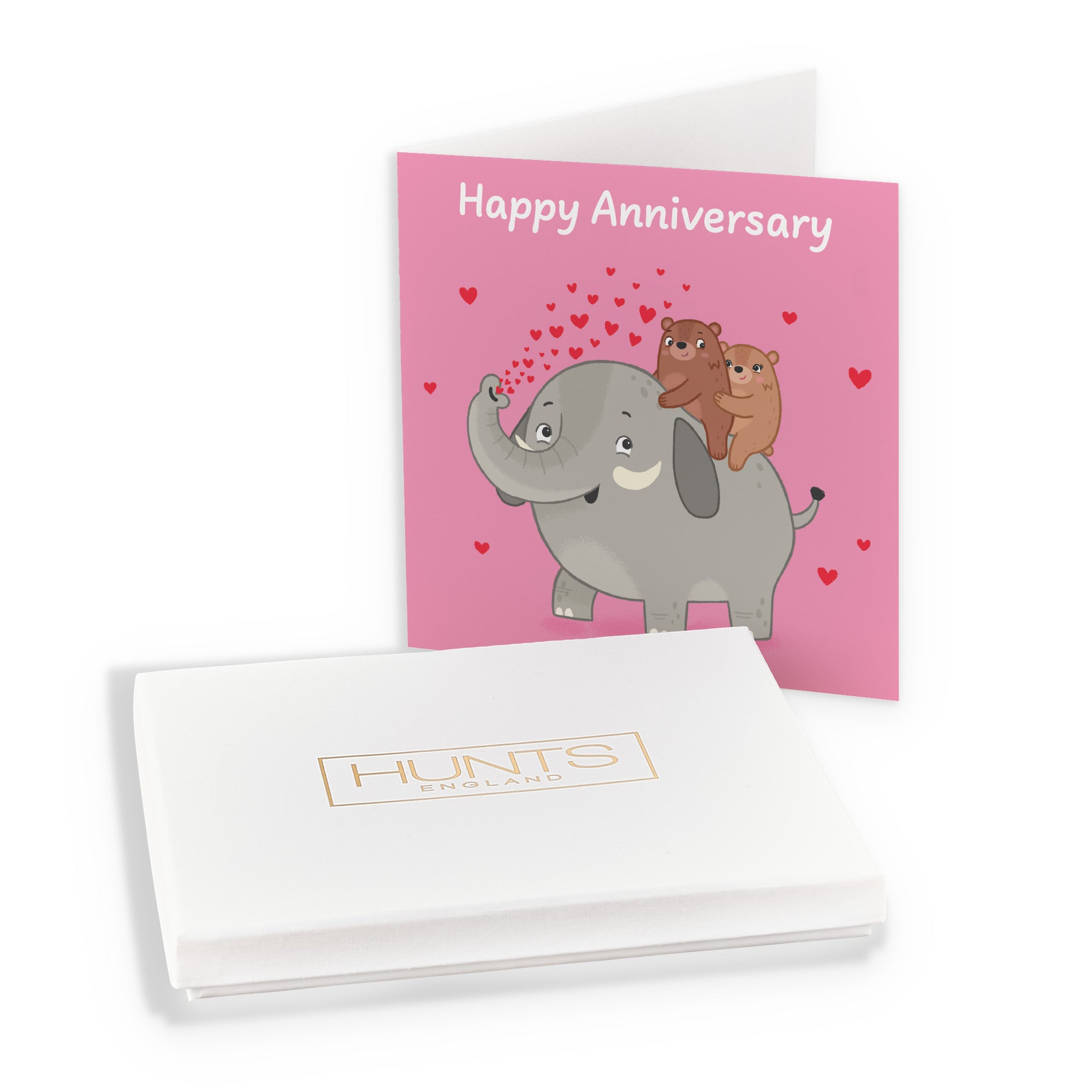 Boxed Elephant Love Anniversary Card Love Story - Default Title (B0DHZTSV3J)