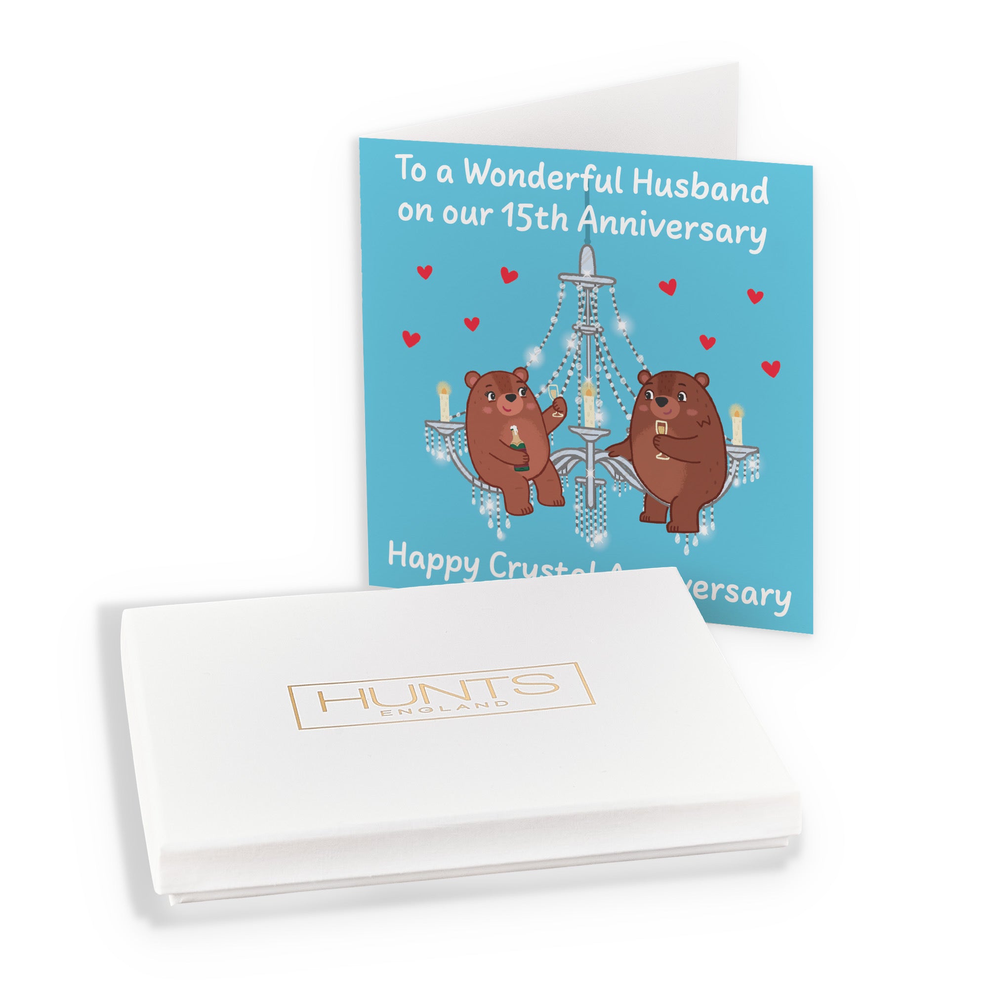 Boxed 15th Husband Anniversary Card Love Story - Default Title (B0DHZV34MD)