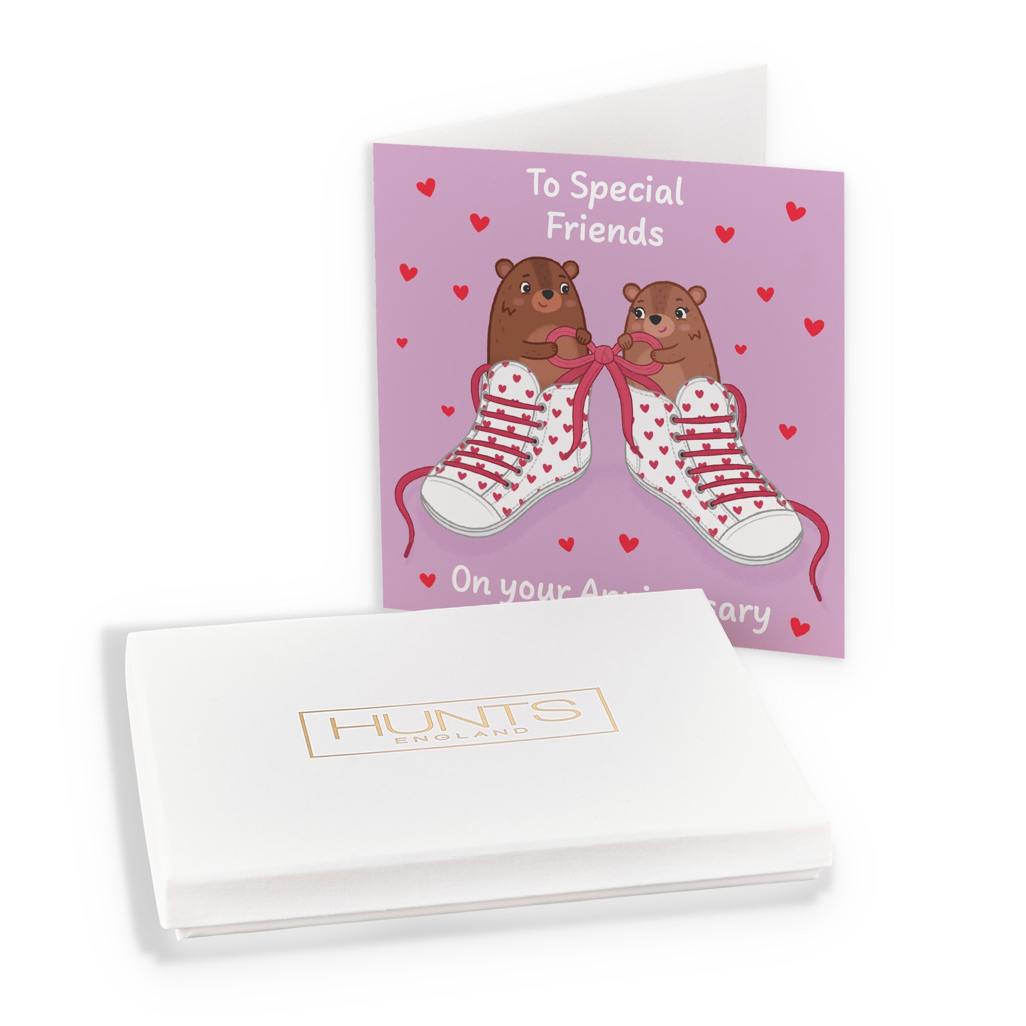 Boxed Friends Anniversary Card Laces Love Story - Default Title (B0DHZV52JD)