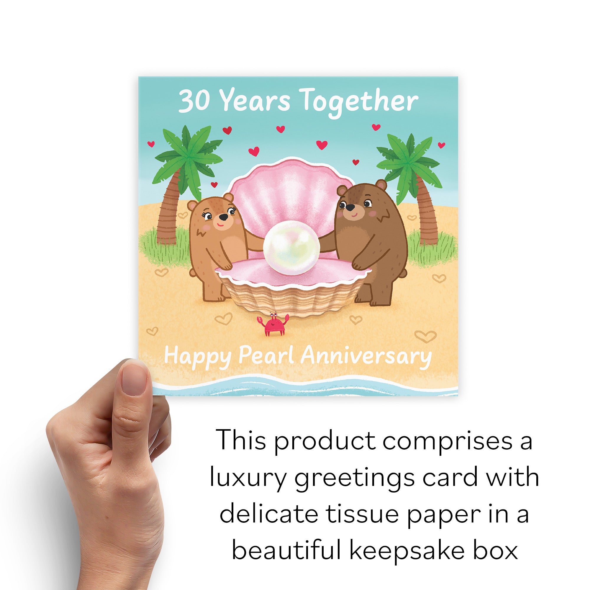 Boxed 30th Anniversary Card Love Story - Default Title (B0DHZV9JXC)