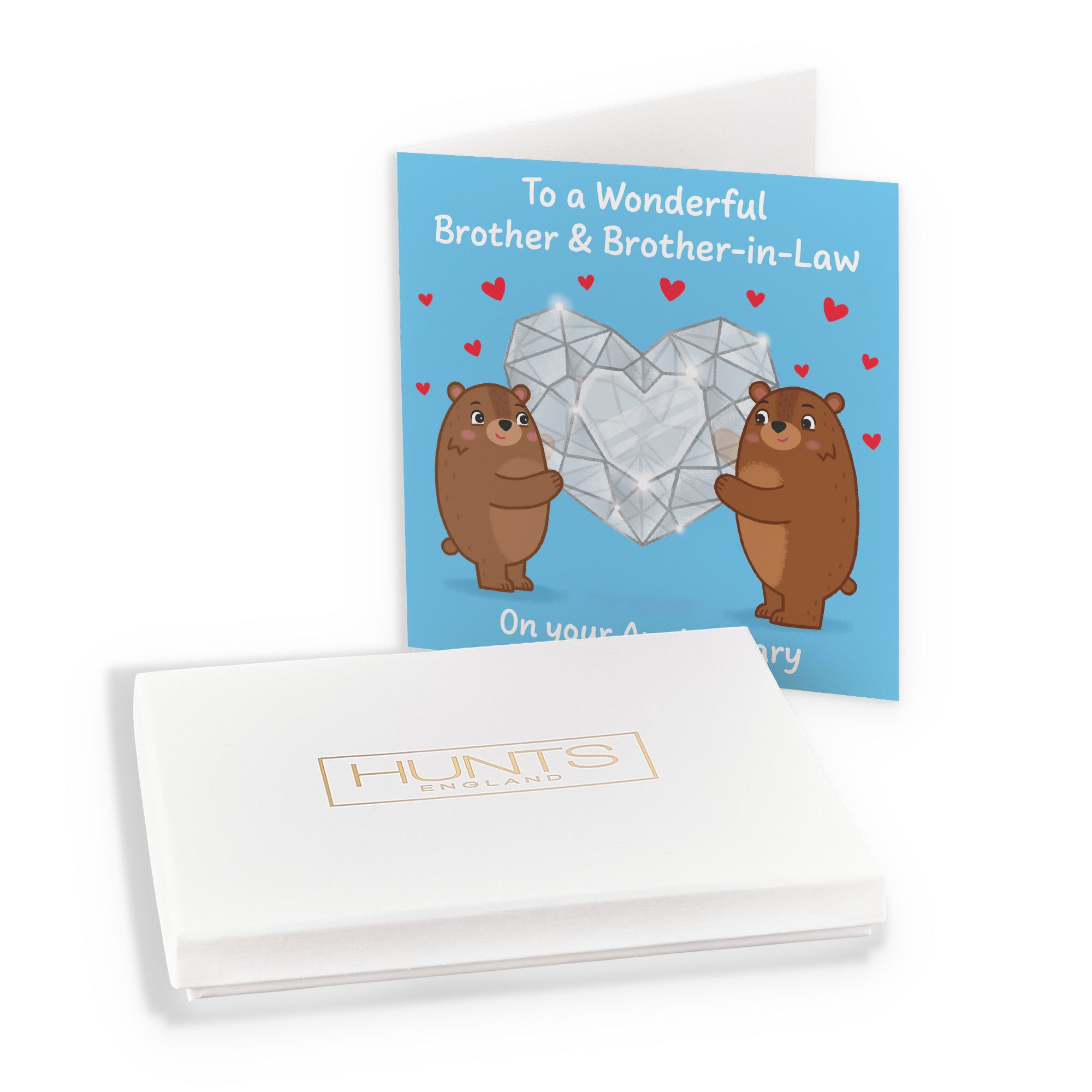 Boxed Brother And Brother In Law Anniversary Card Sparkling Love Story - Default Title (B0DHZV9K6W)