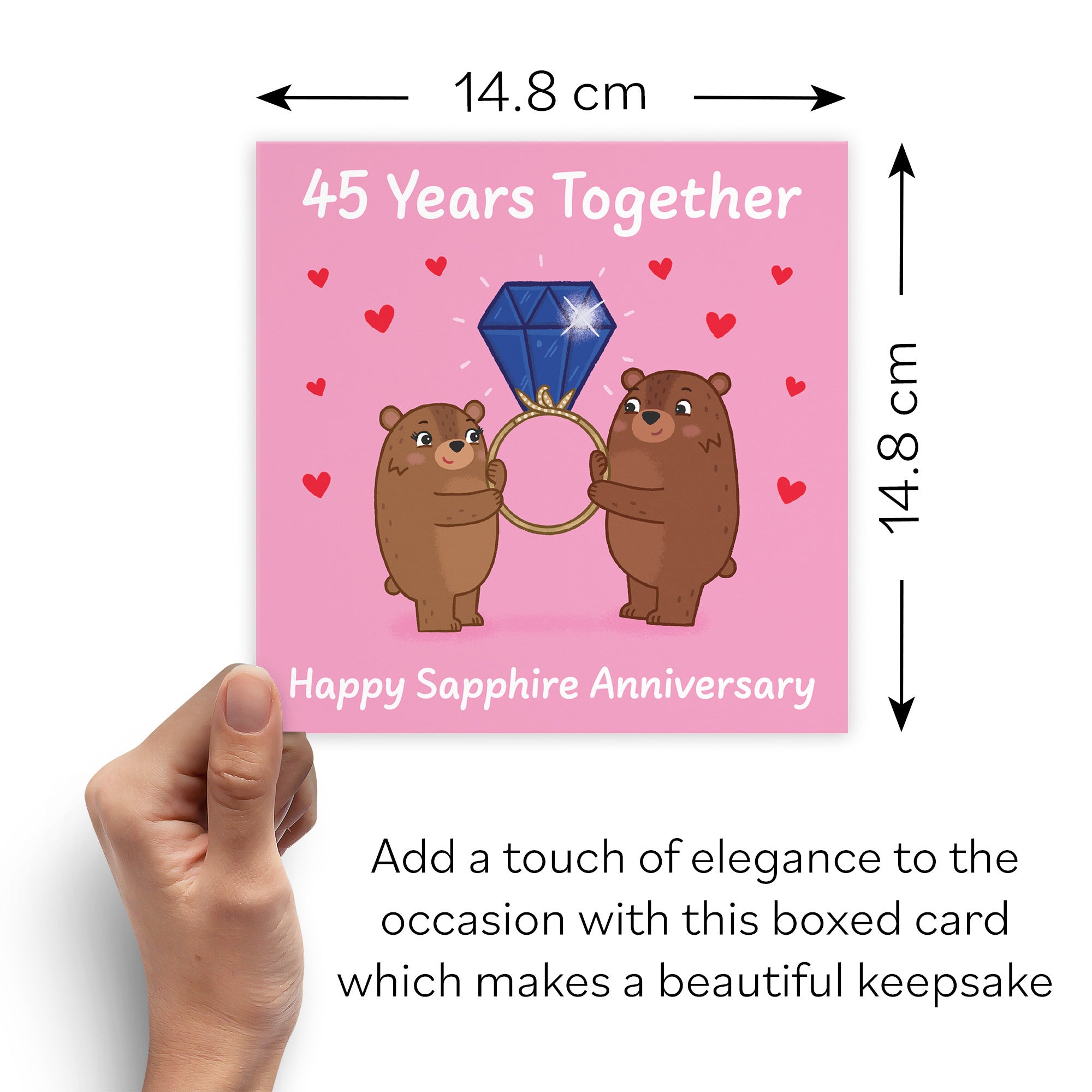 Boxed 45th Anniversary Card Love Story - Default Title (B0DHZVBDSR)