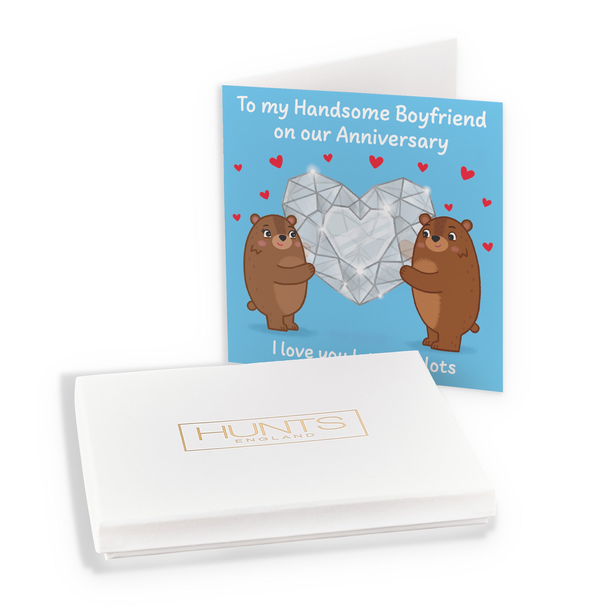 Boxed Boyfriend Anniversary Card Sparkling Love Story - Default Title (B0DHZVHTSJ)