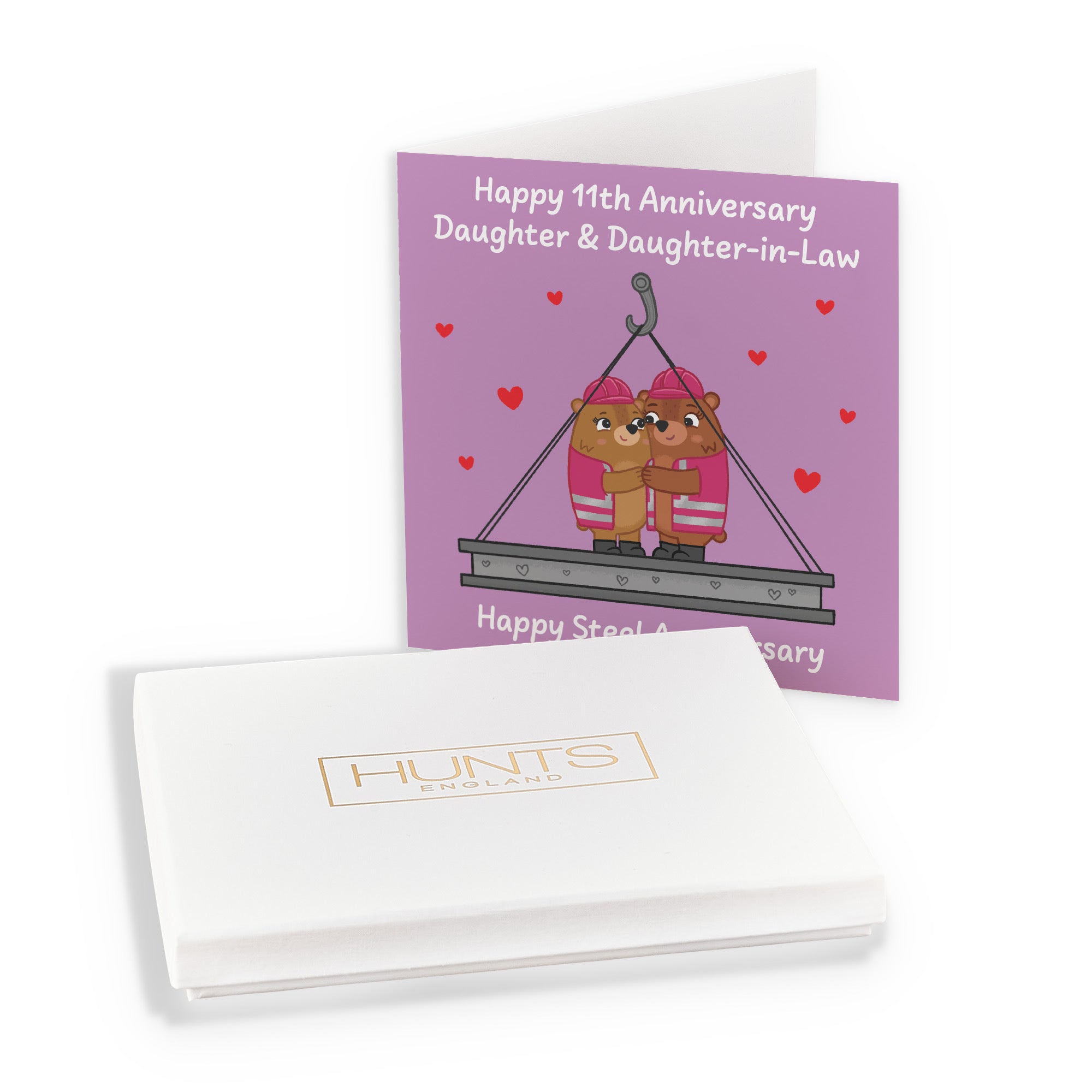 Boxed 11th Daughter And Daughter In Law Anniversary Card Love Story - Default Title (B0DHZVLRYQ)