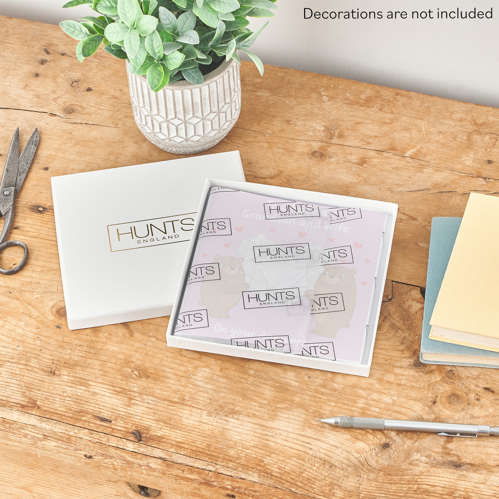 Boxed Grandson And Wife Anniversary Card Sparkling Love Story - Default Title (B0DHZVML6K)