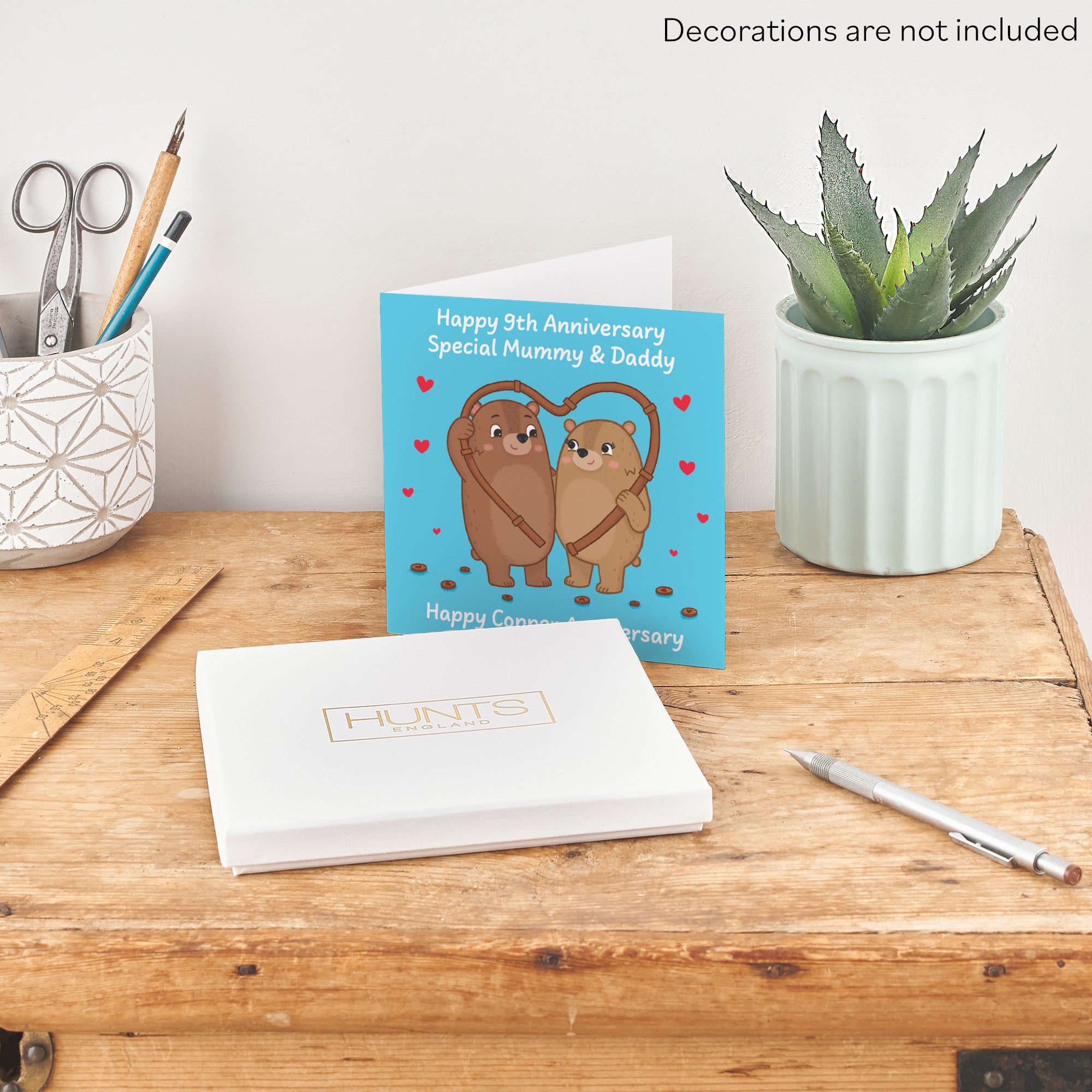 Boxed 9th Mummy And Daddy Anniversary Card Love Story - Default Title (B0DHZVSRH3)