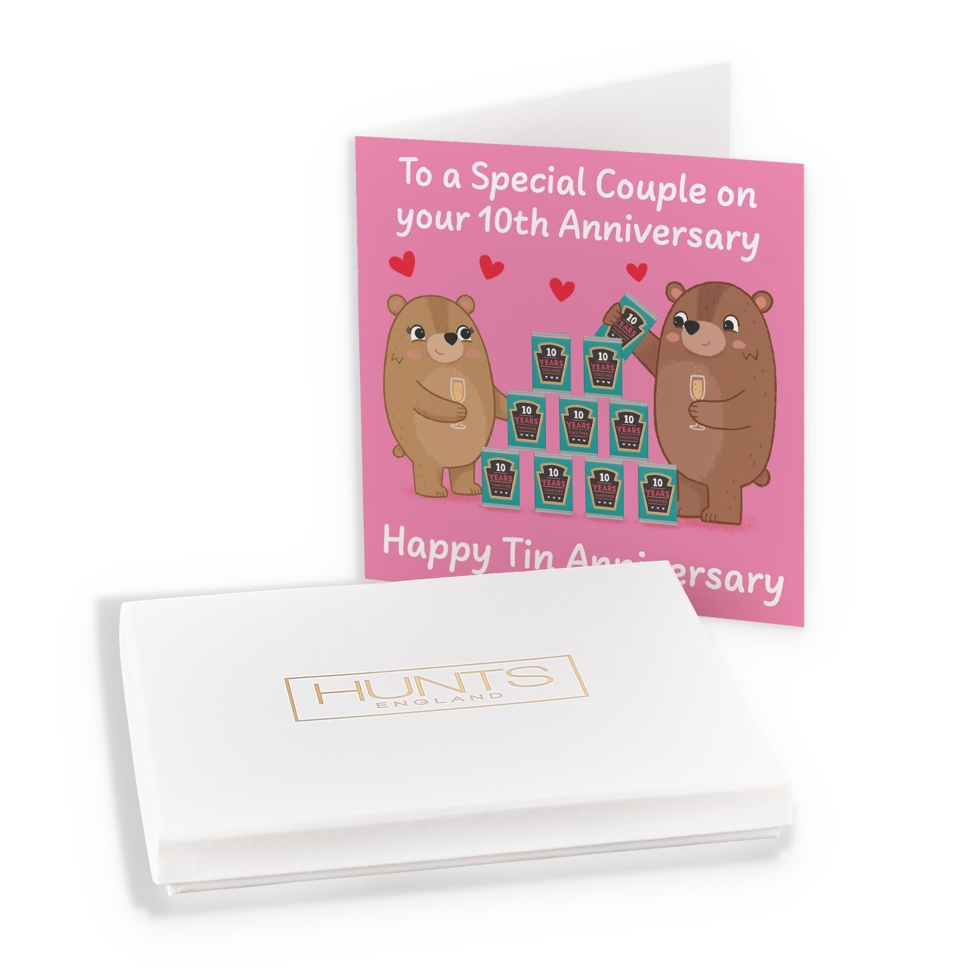 Boxed 10th Couple Anniversary Card Love Story - Default Title (B0DHZVTGC8)