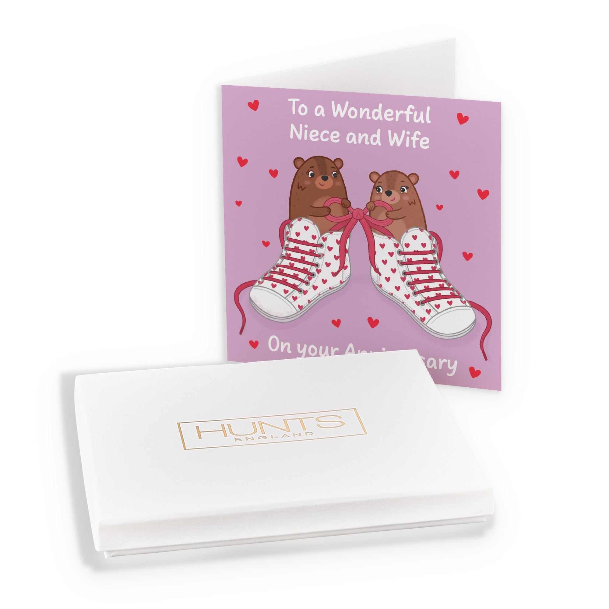 Boxed Niece And Wife Anniversary Card Laces Love Story - Default Title (B0DHZVTGCC)