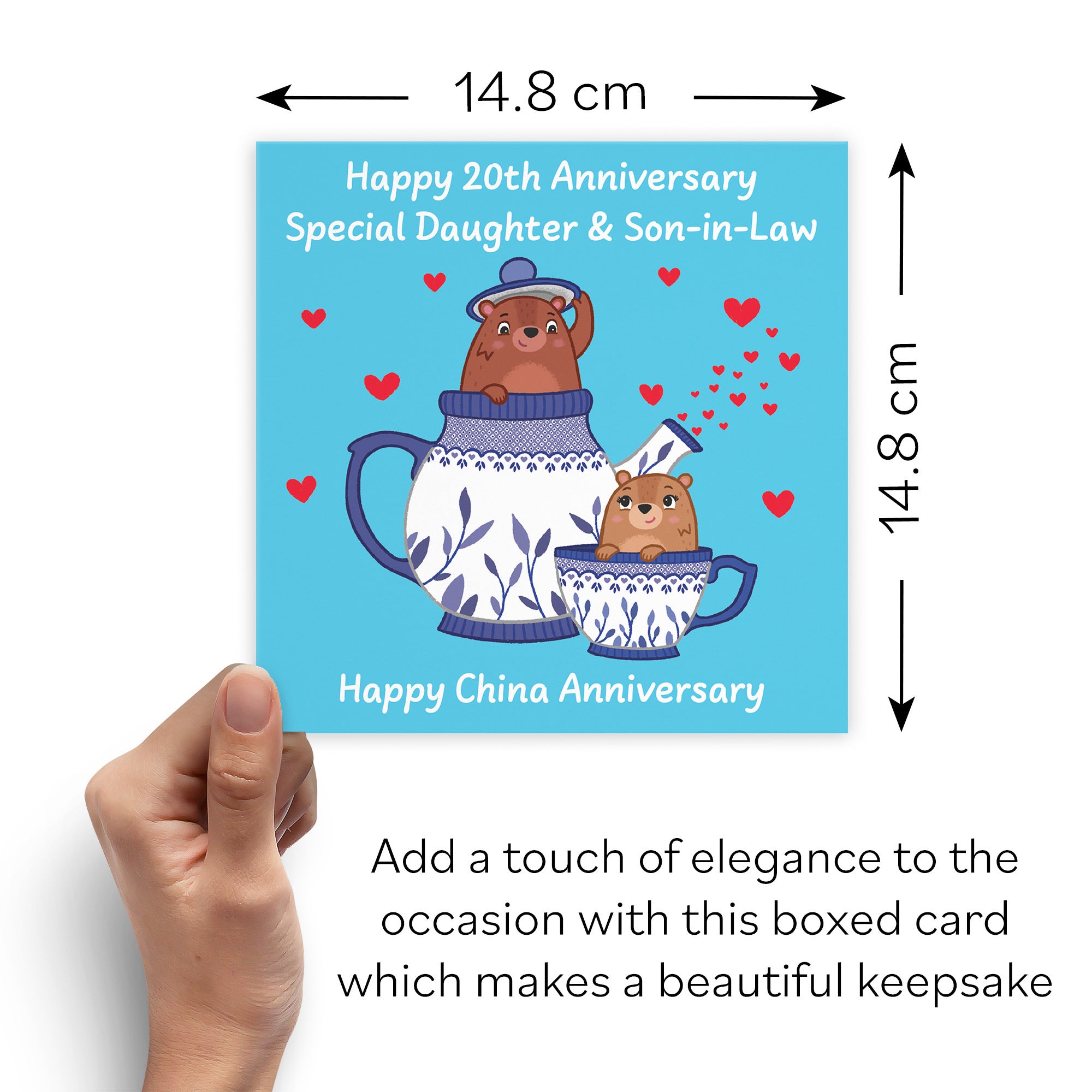 Boxed 20th Daughter And Son In Law Anniversary Card Love Story - Default Title (B0DHZVWL7T)