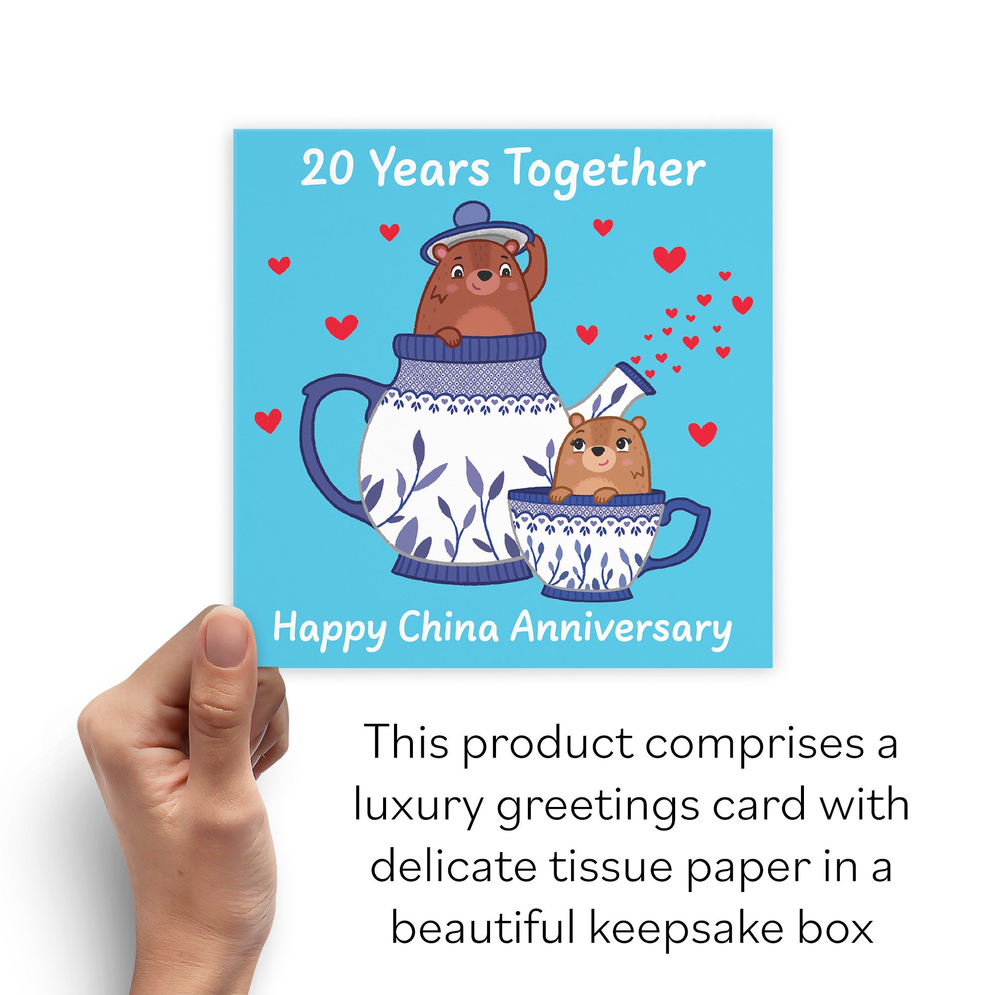 Boxed 20th Anniversary Card Love Story - Default Title (B0DHZVXNRC)