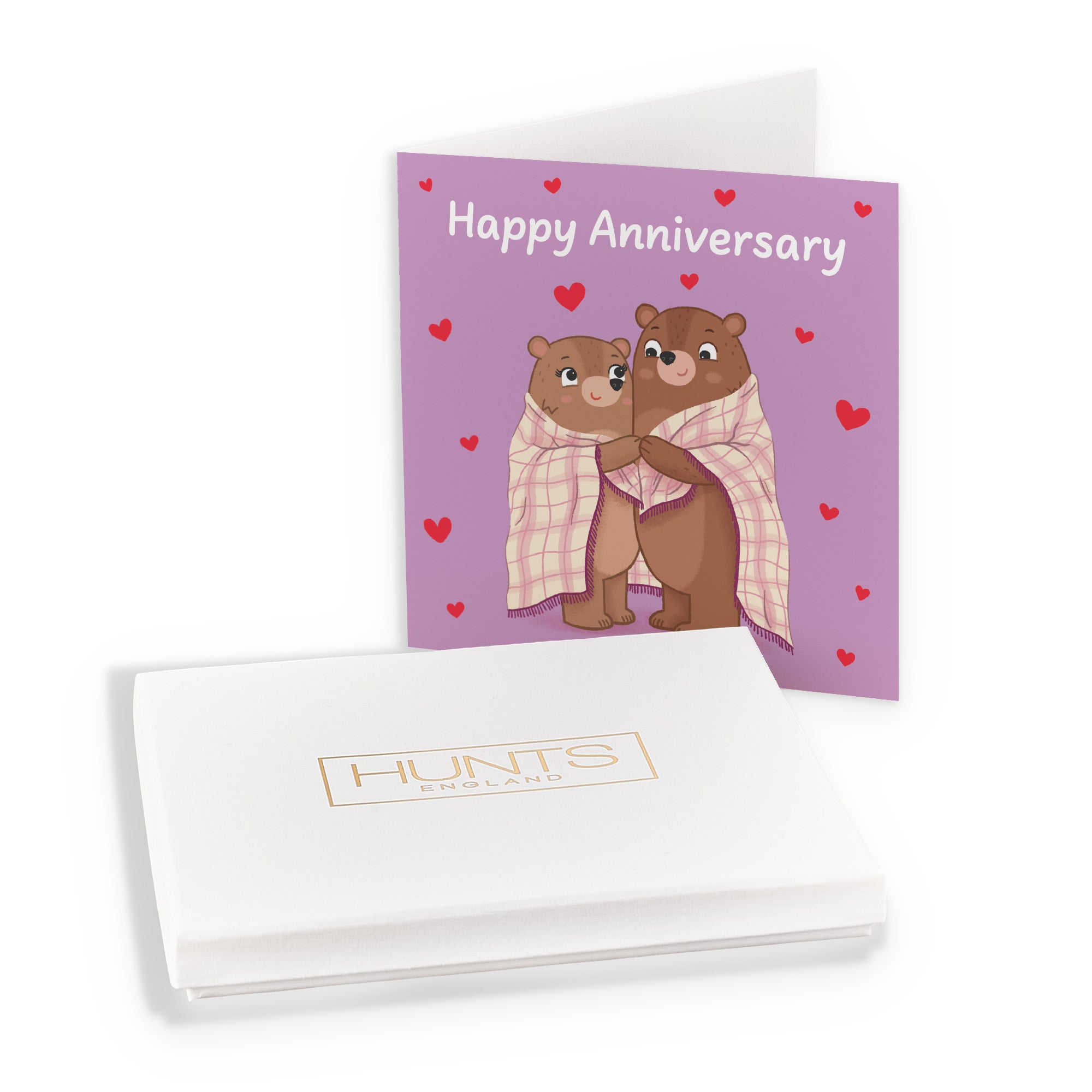 Boxed Snuggly Bears Anniversary Card Love Story - Default Title (B0DHZVXTWQ)