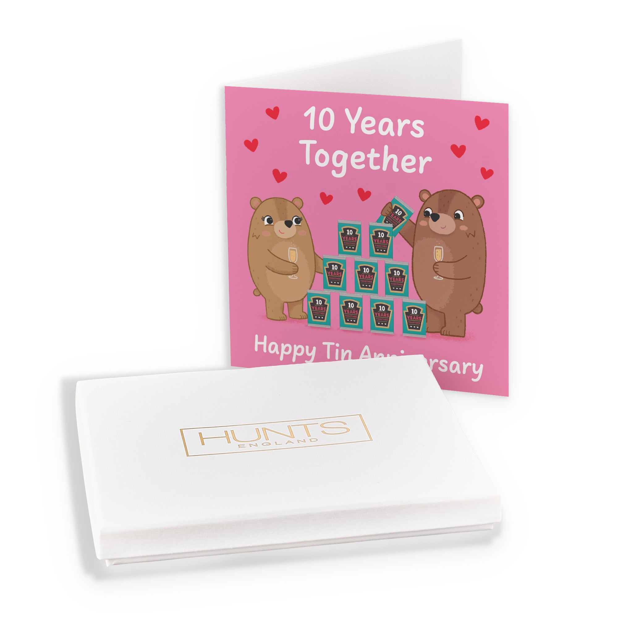 Boxed 10th Anniversary Card Love Story - Default Title (B0DHZVY27B)