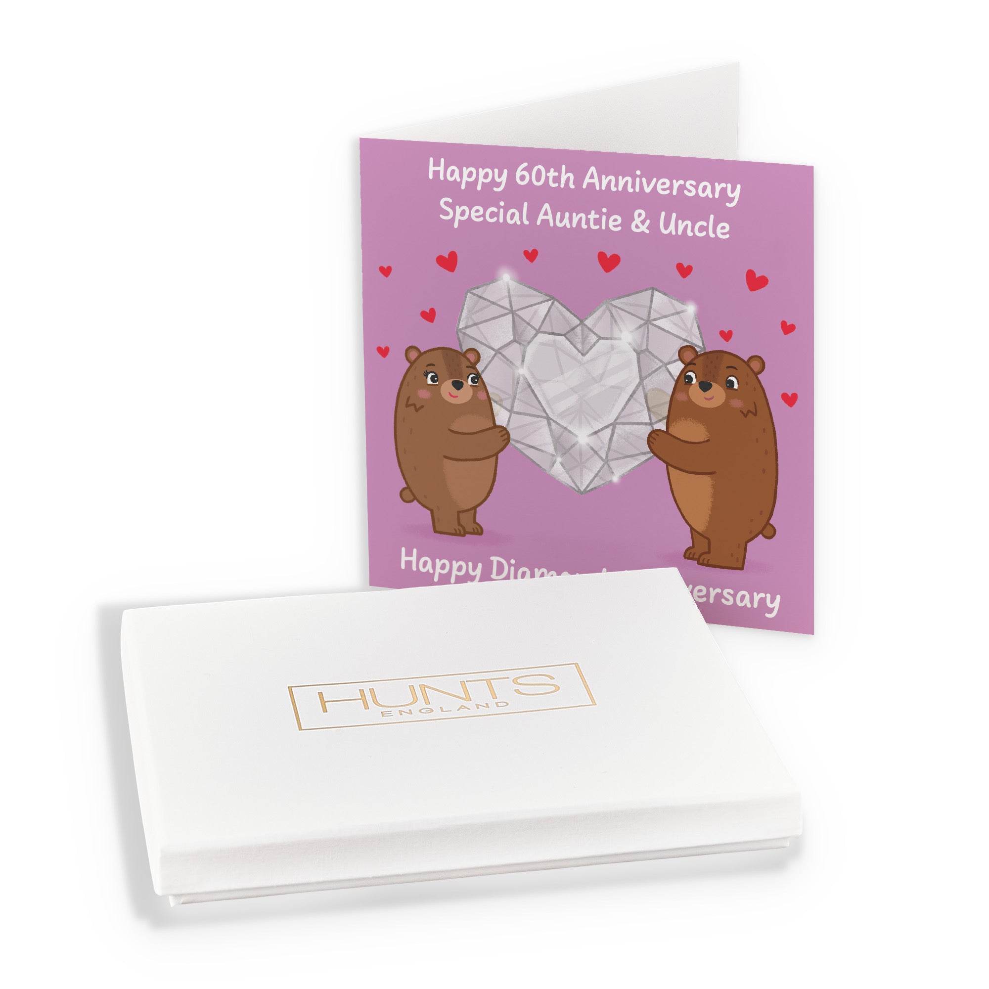 Boxed 60th Auntie And Uncle Anniversary Card Love Story - Default Title (B0DHZWCL4V)